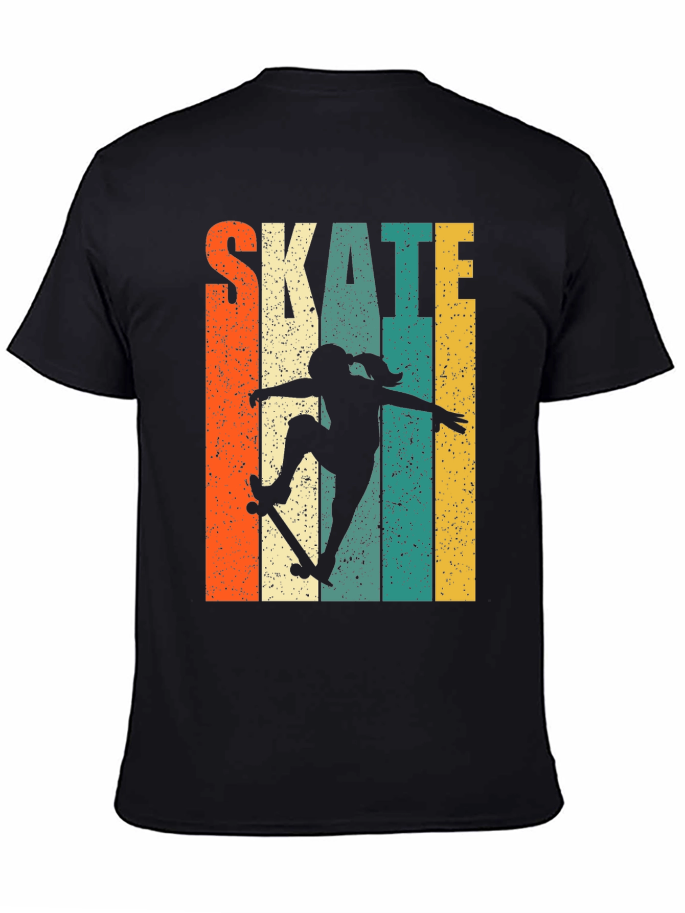 Skate Girl Retro T-Shirt - Stylish Skater Tee
