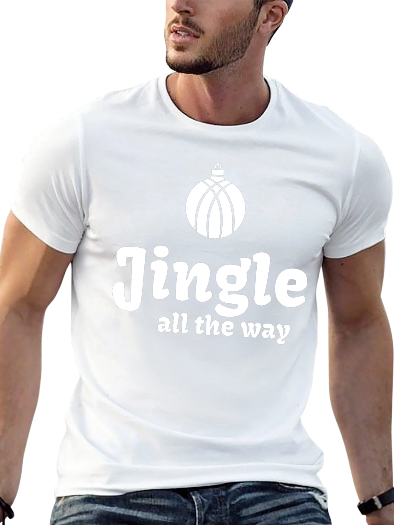 Jingle All The Way Christmas T-Shirt Black