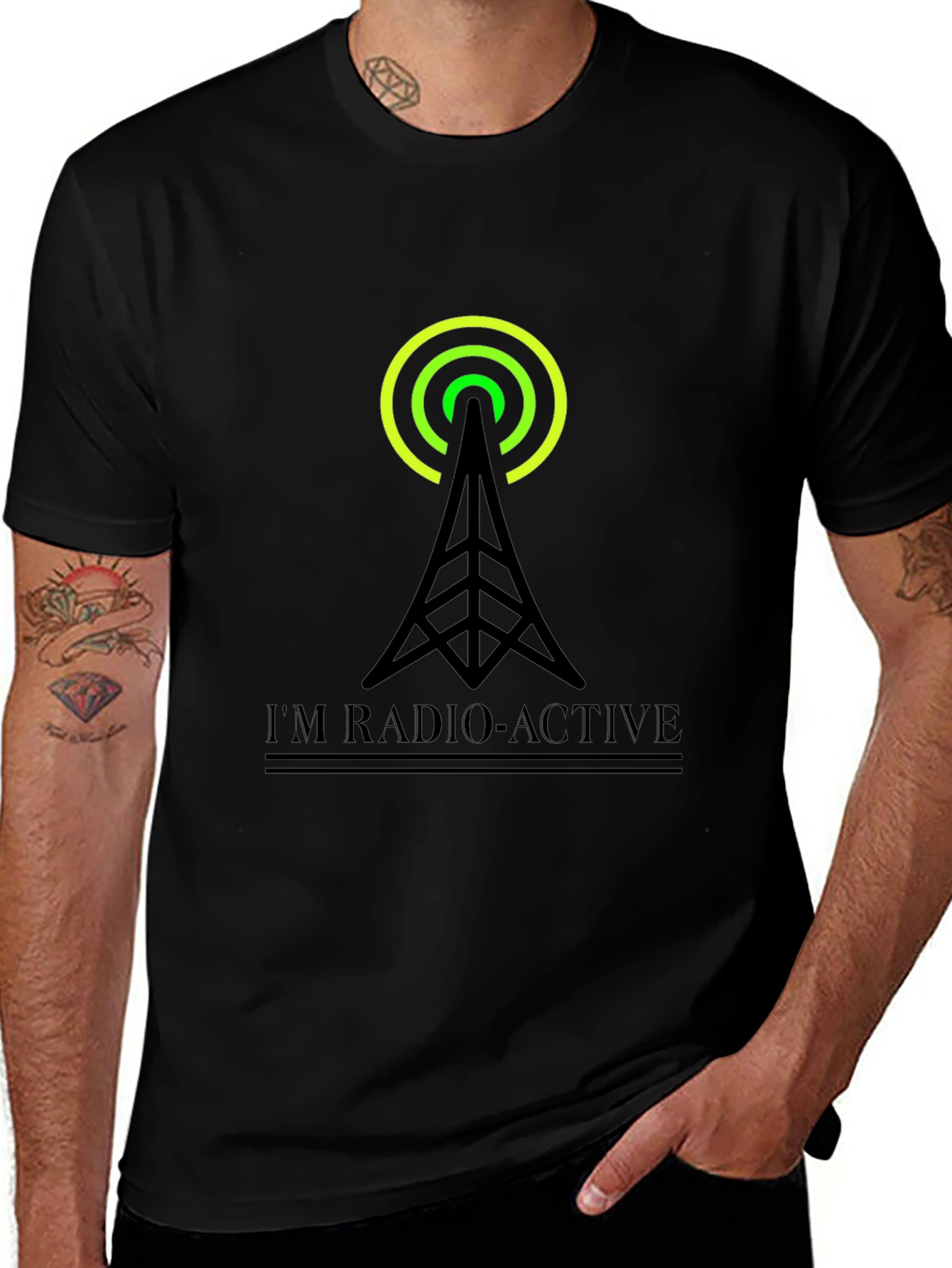 Im Radio-Active Black T-Shirt