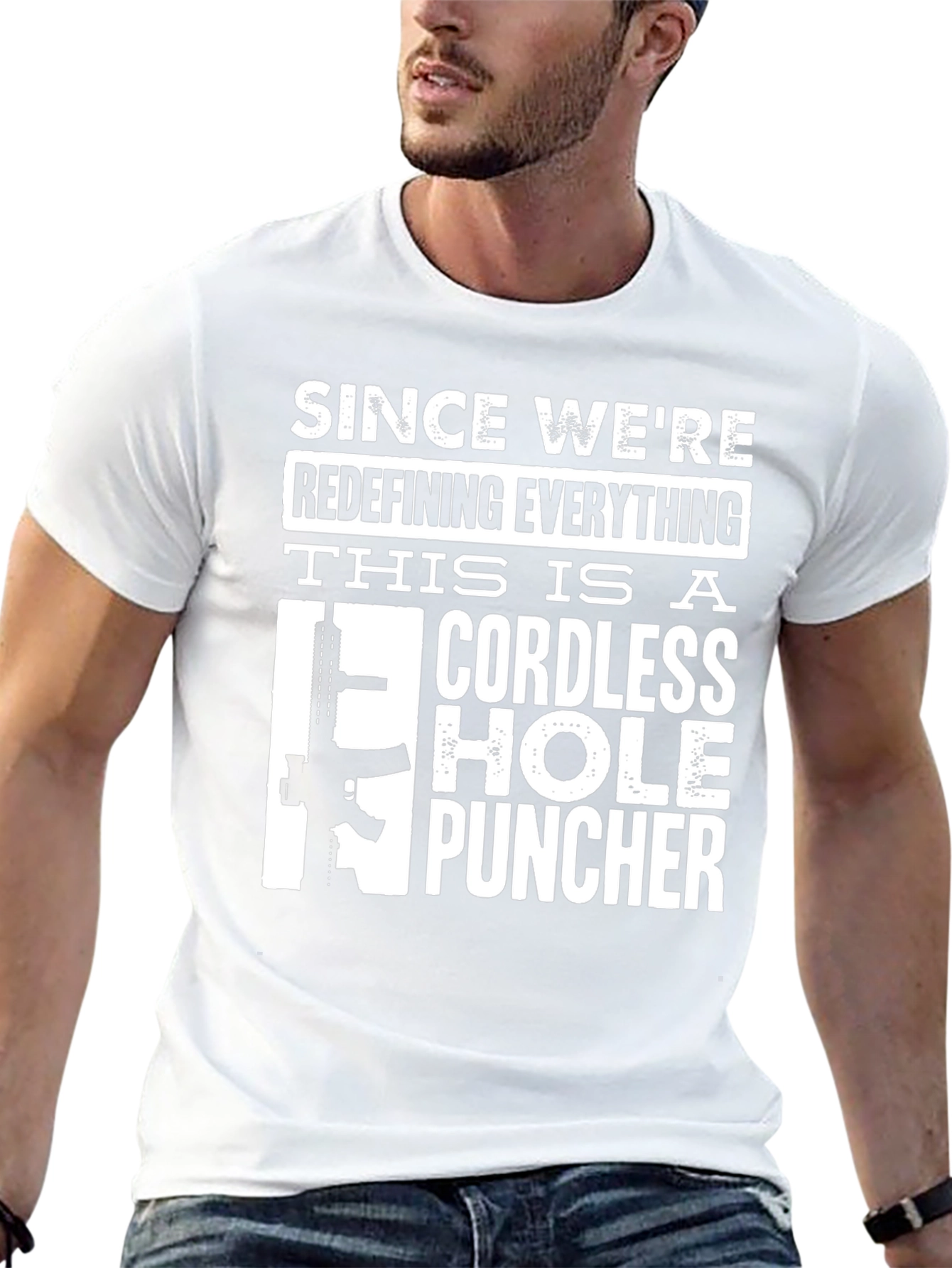 Cordless Hole Puncher Novelty T-Shirt