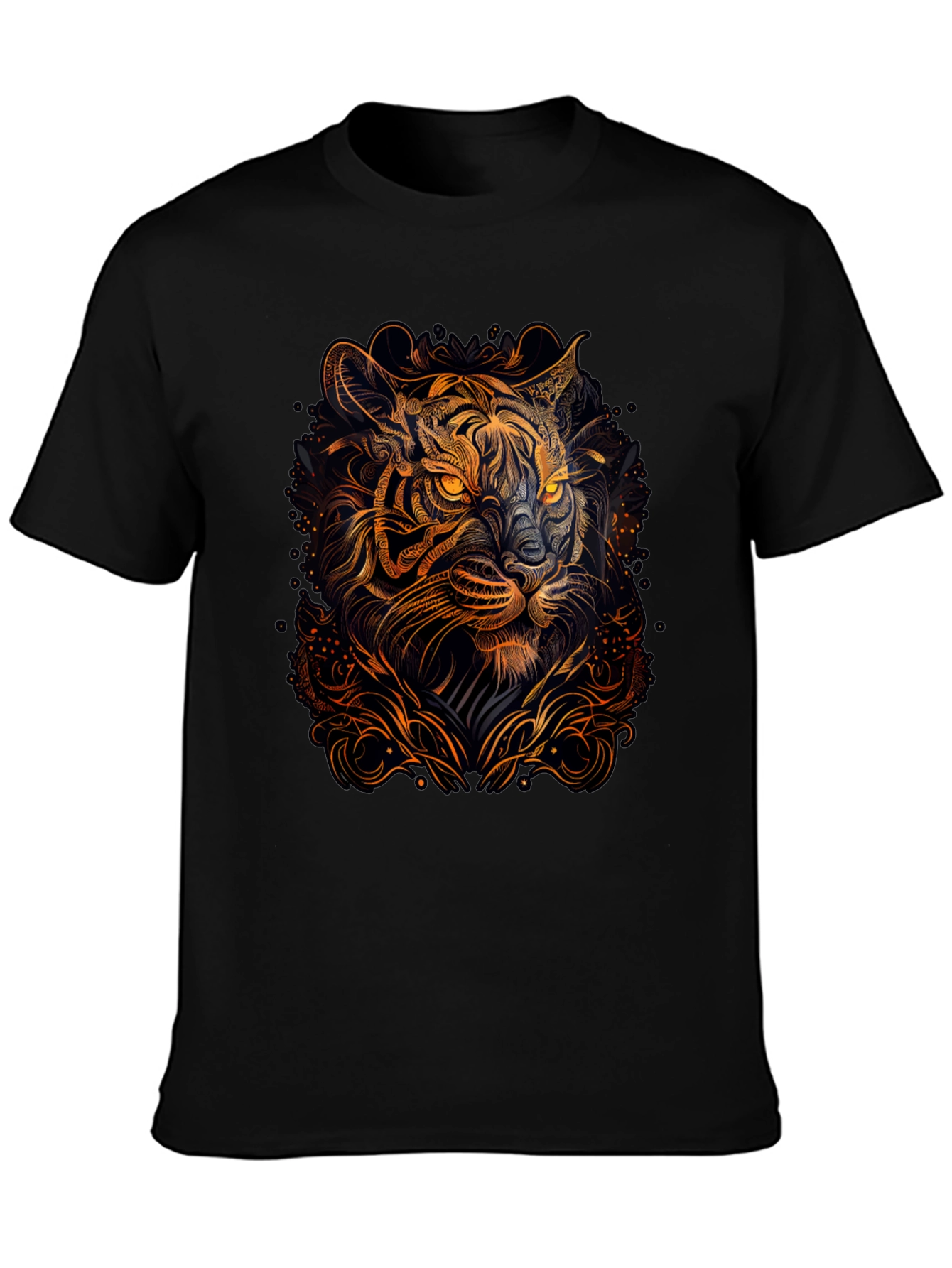 Tiger Graphic Black T-Shirt
