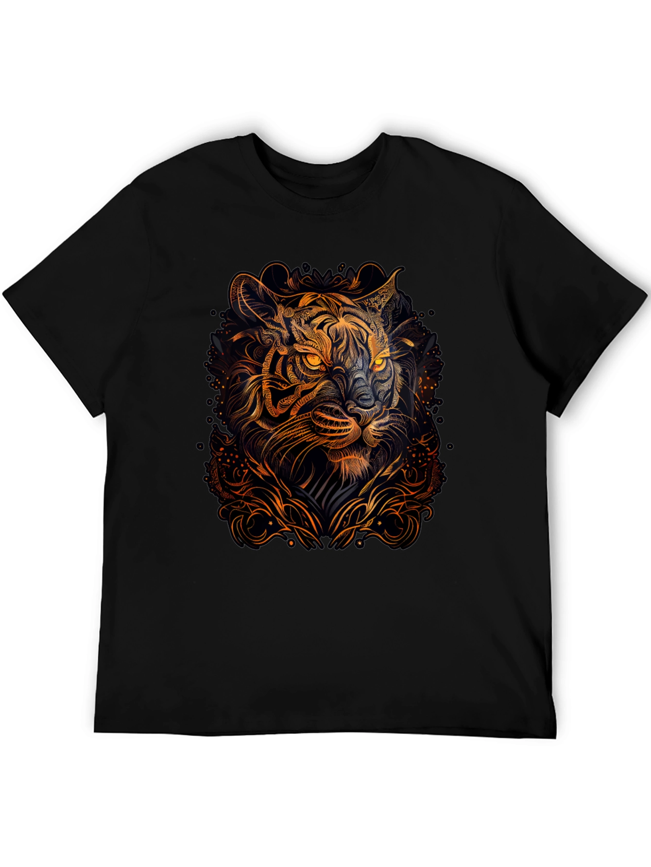 Tiger Graphic Black T-Shirt