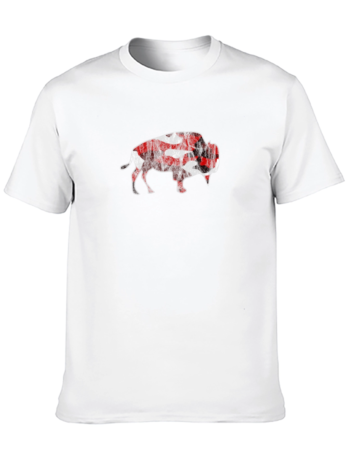 Buffalo Plaid Graphic Tee - Stylish Mens T-Shirt