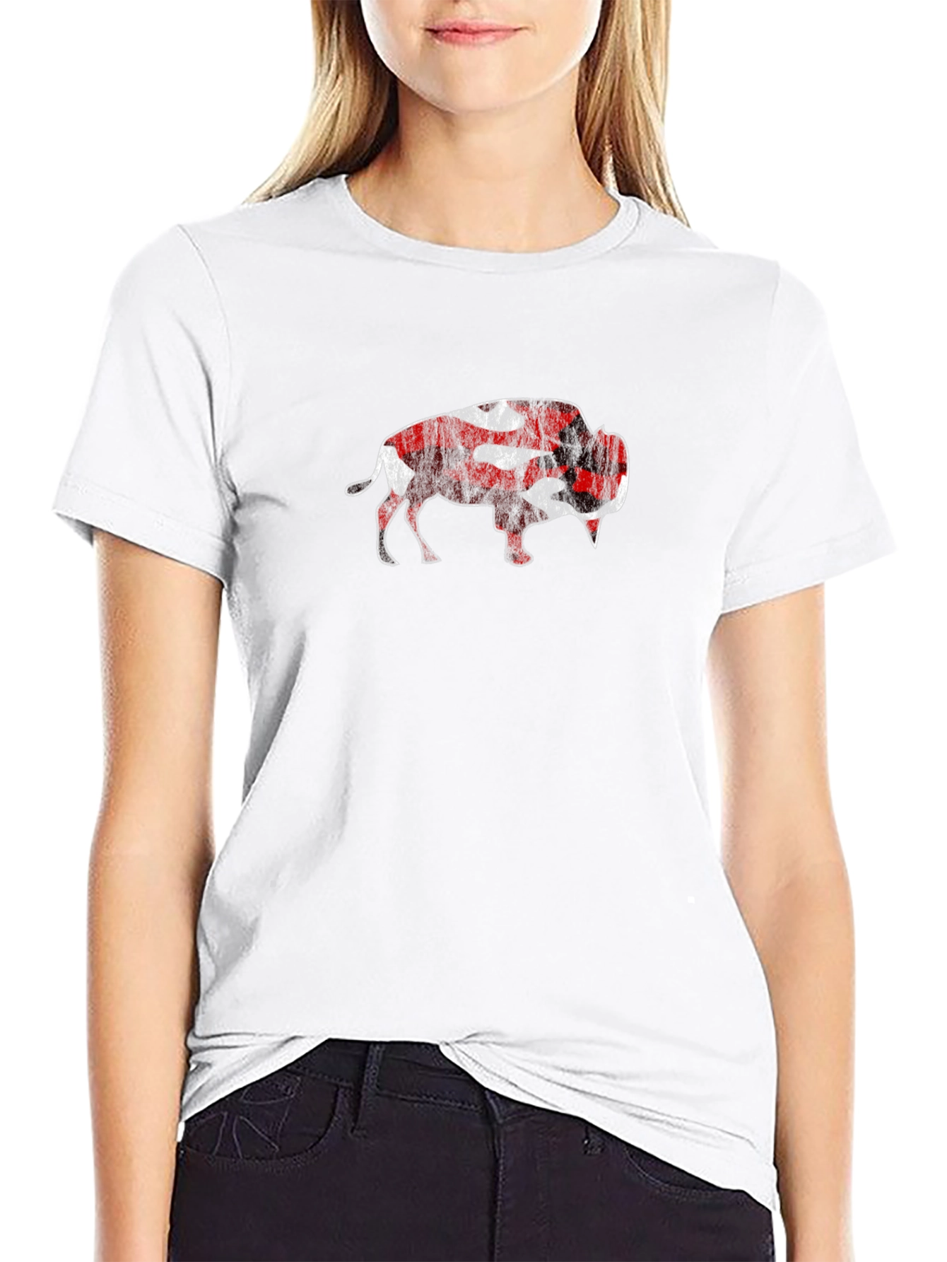 Buffalo Plaid Graphic Tee - Stylish Mens T-Shirt