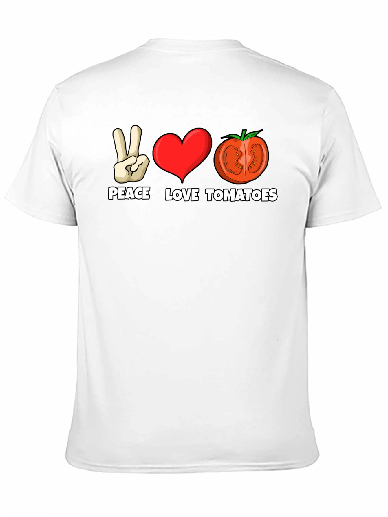 Peace Love Tomatoes Graphic T-Shirt