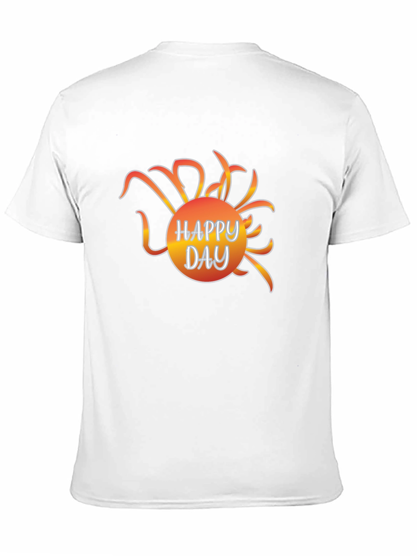 Happy Day Graphic Tee - Black Casual T-Shirt