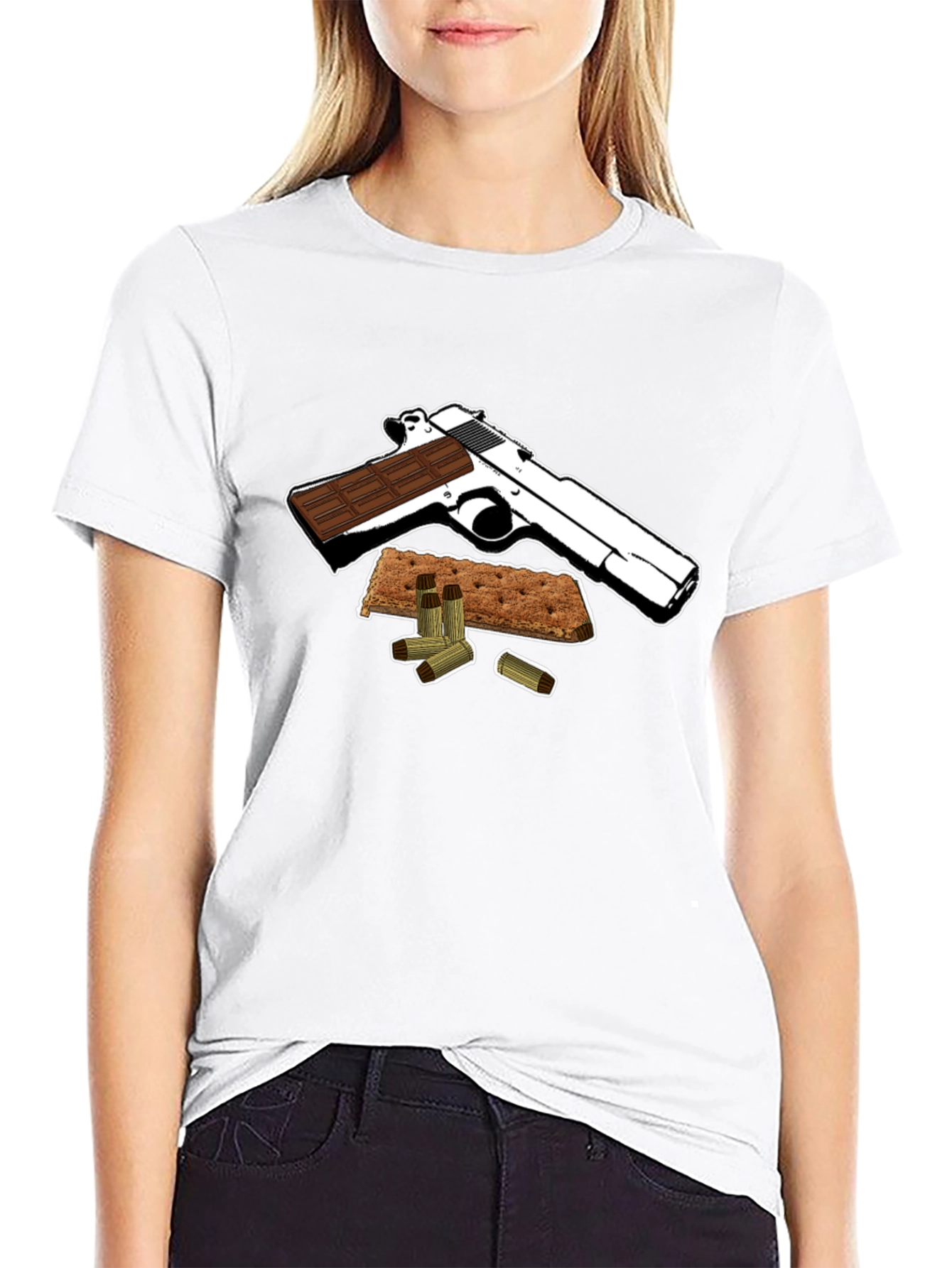 Smores Gun T-Shirt - Funny Dessert Graphic Tee