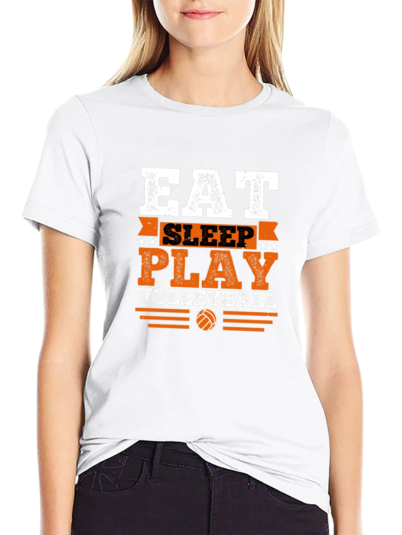 Eat Sleep Play Volleyball Graphic Tee
