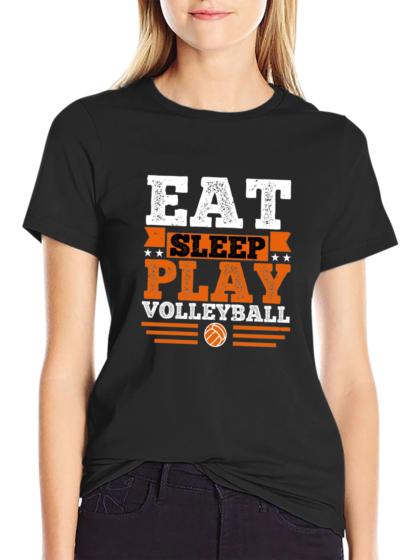 Eat Sleep Play Volleyball Graphic Tee