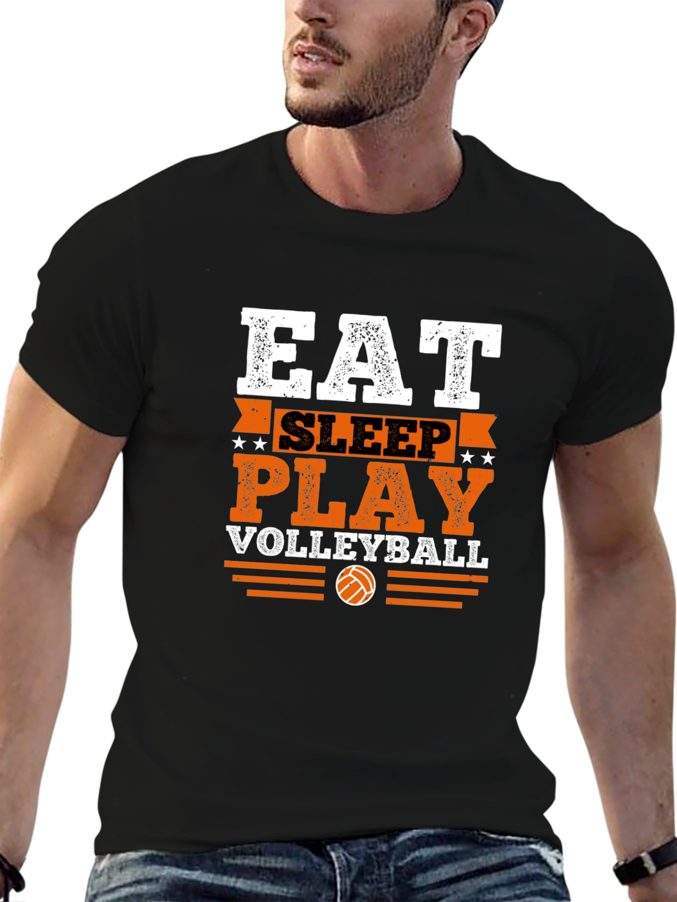 Eat Sleep Play Volleyball Graphic Tee