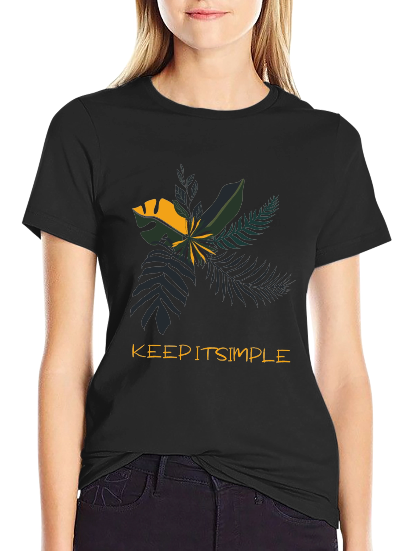 Keep It Simple Tropical Graphic Tee