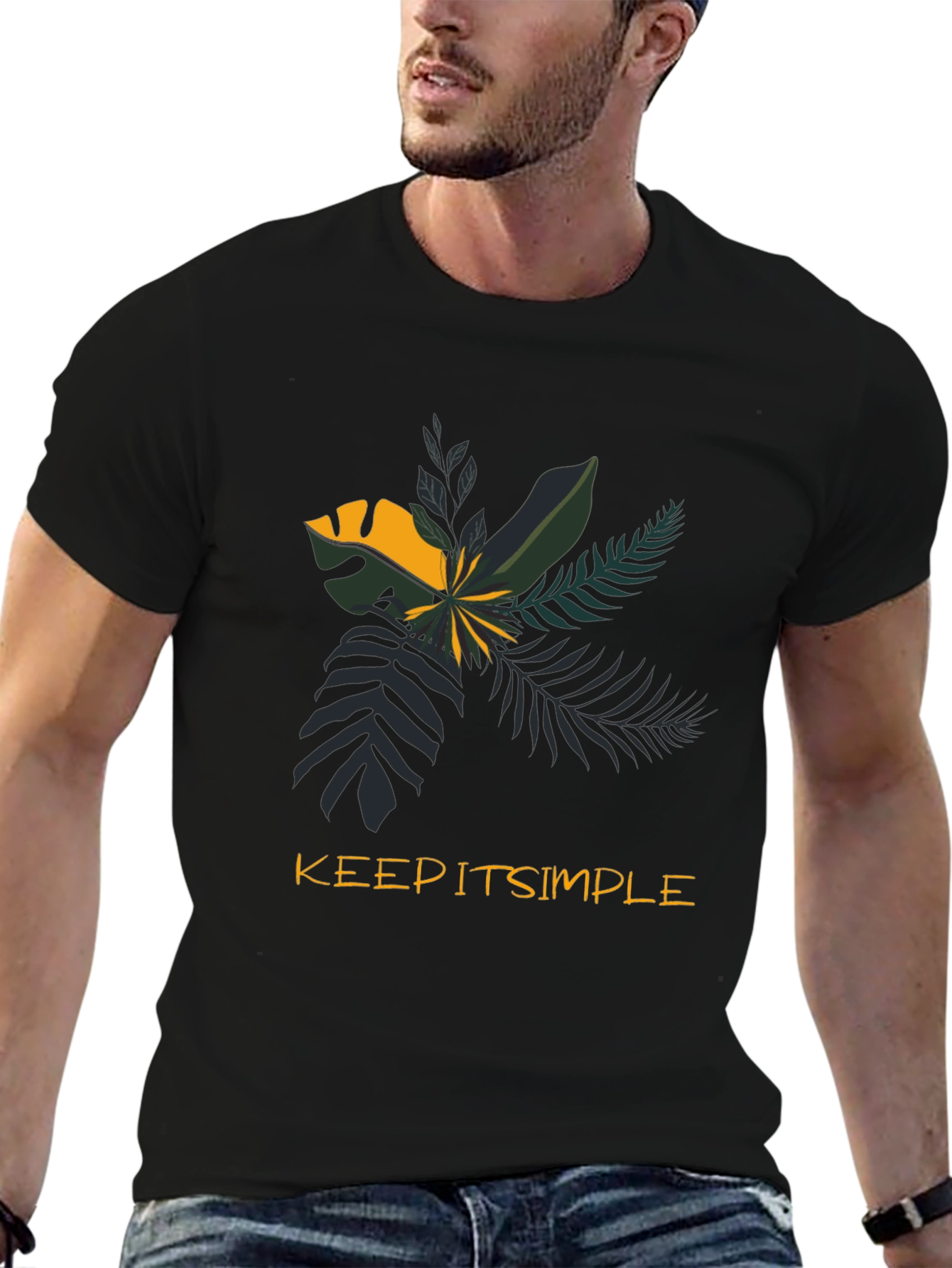 Keep It Simple Tropical Graphic Tee