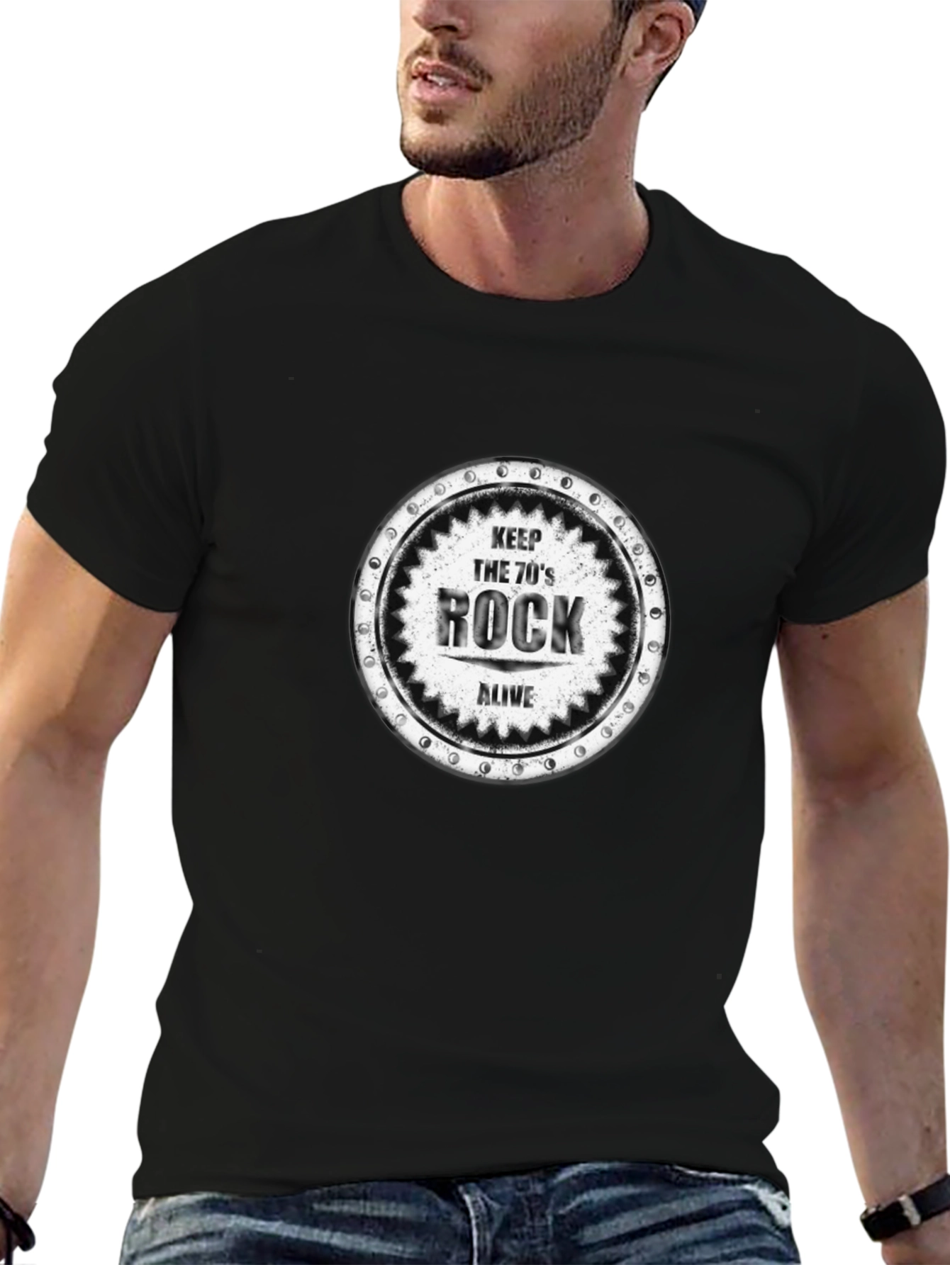 Keep the 70s Rock Alive Black Tee