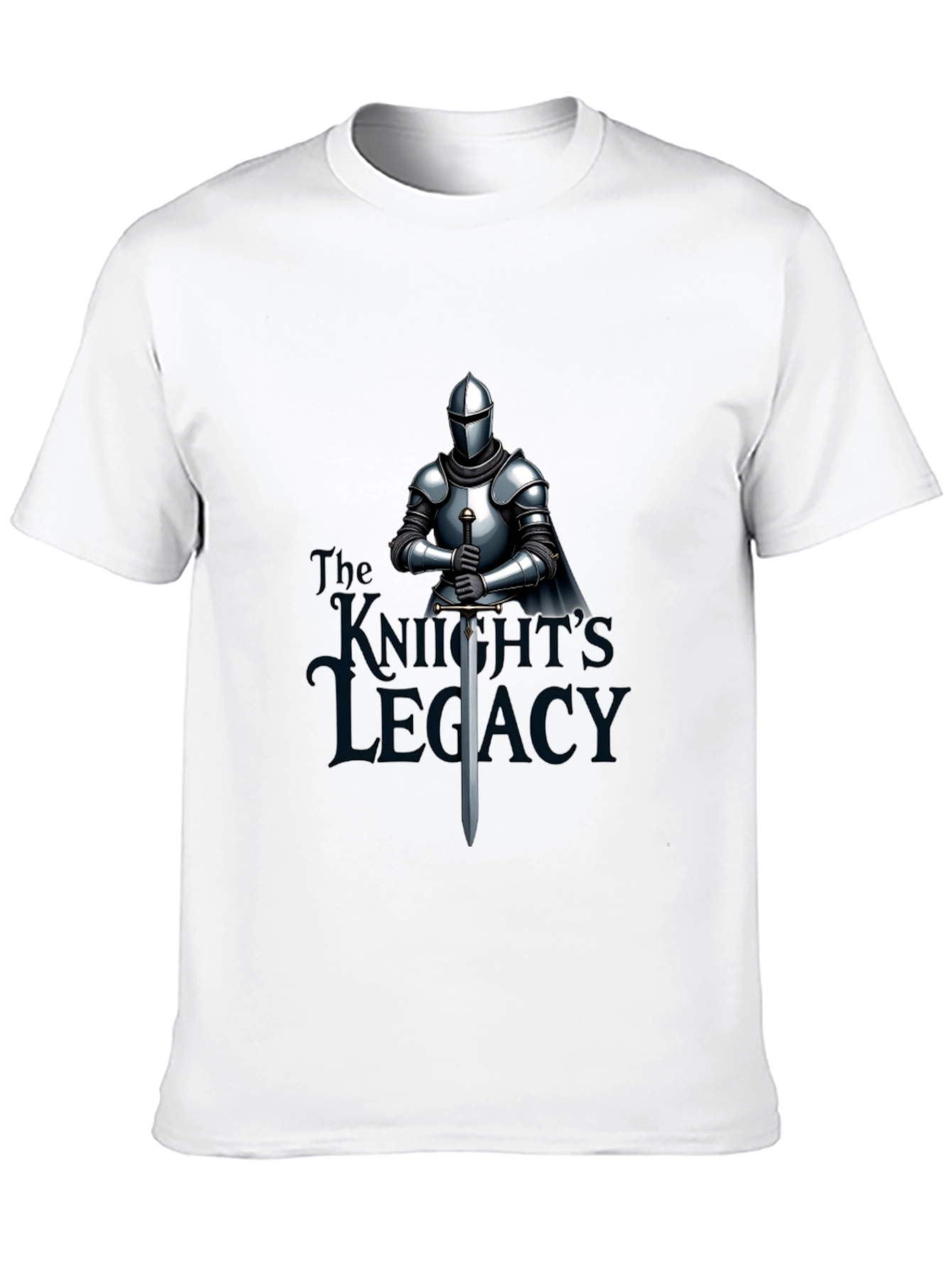 Knights Legacy Graphic Tee - Medieval Armor Design