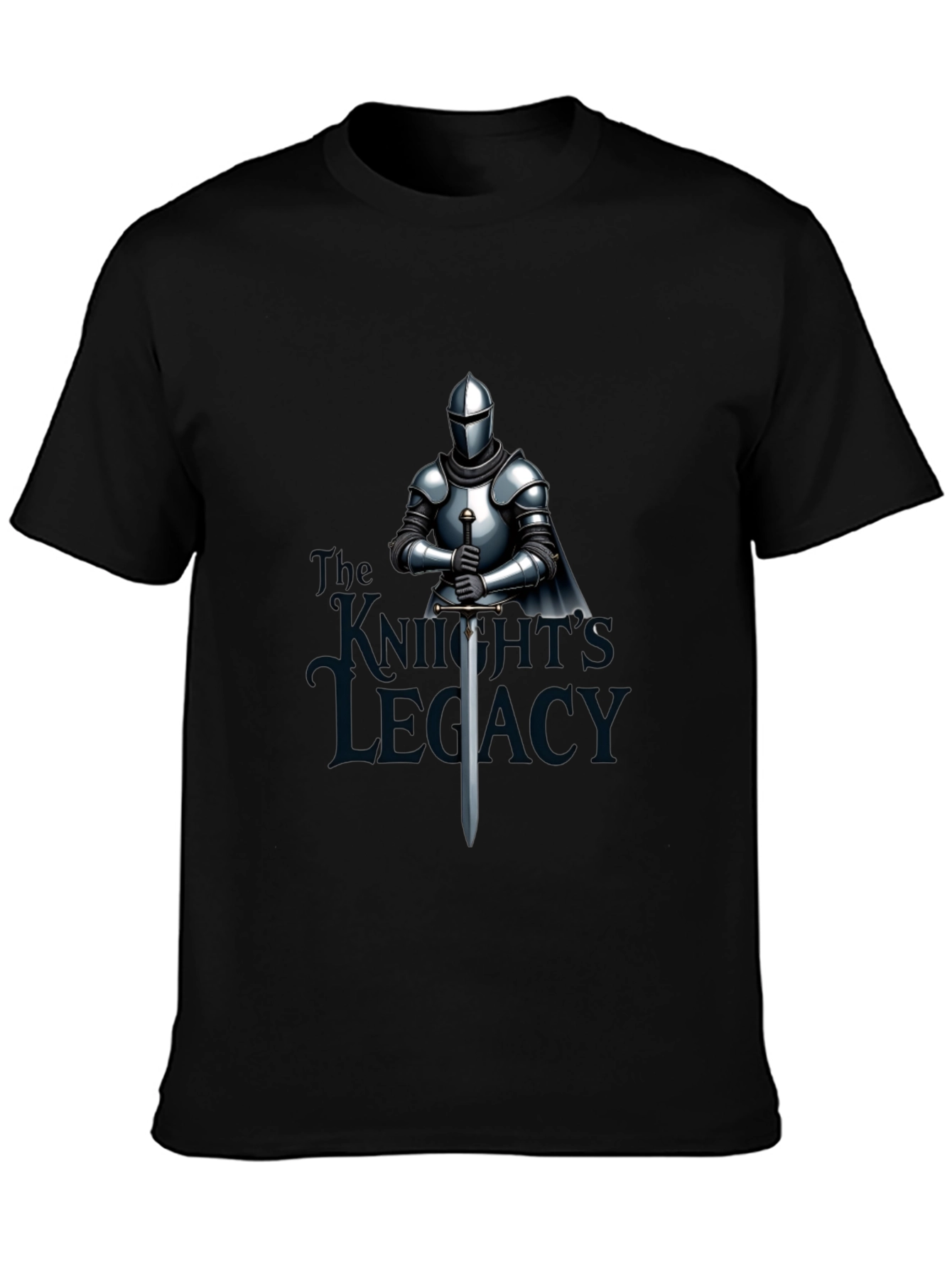 Knights Legacy Graphic Tee - Medieval Armor Design