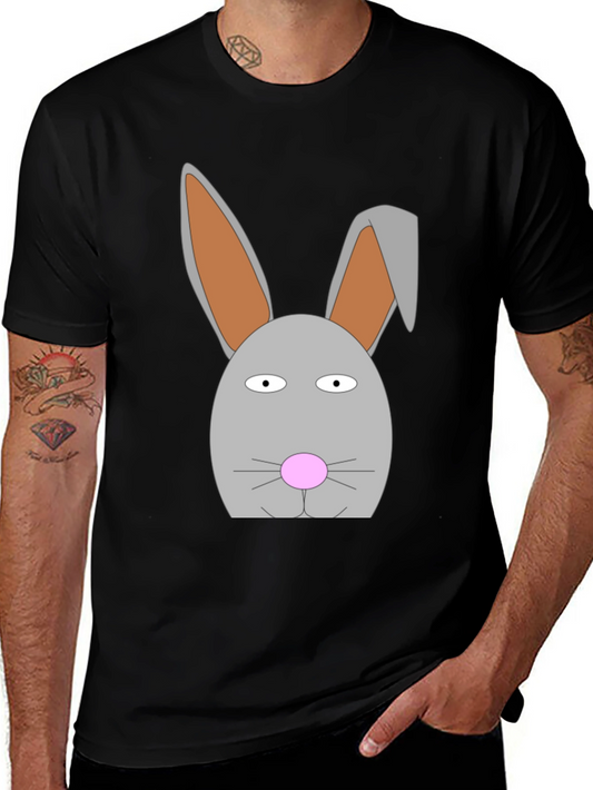 Funny Cartoon Bunny Rabbit Graphic T-Shirt
