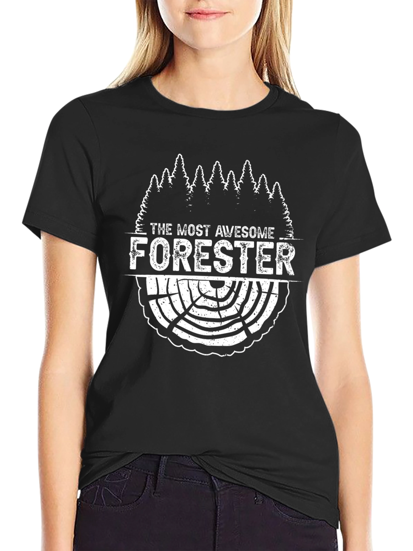 Awesome Forester T-Shirt - Tree Ring Design