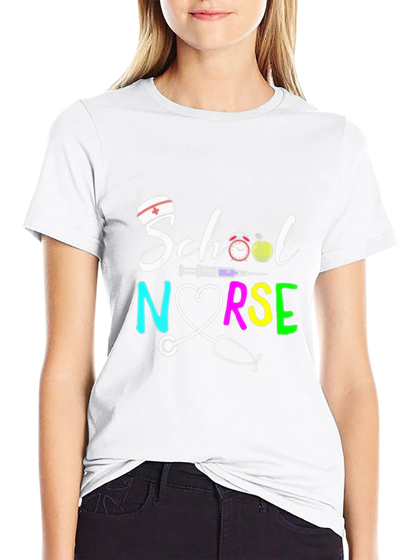 School Nurse Graphic T-Shirt