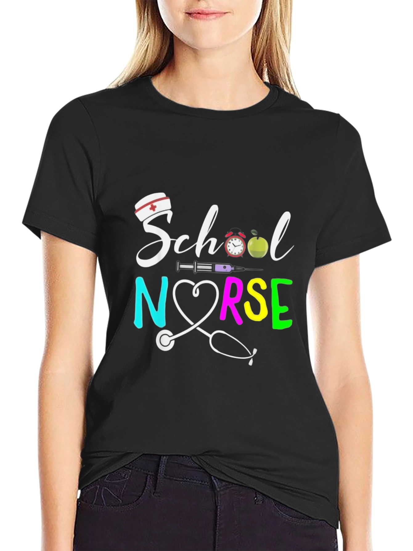 School Nurse Graphic T-Shirt