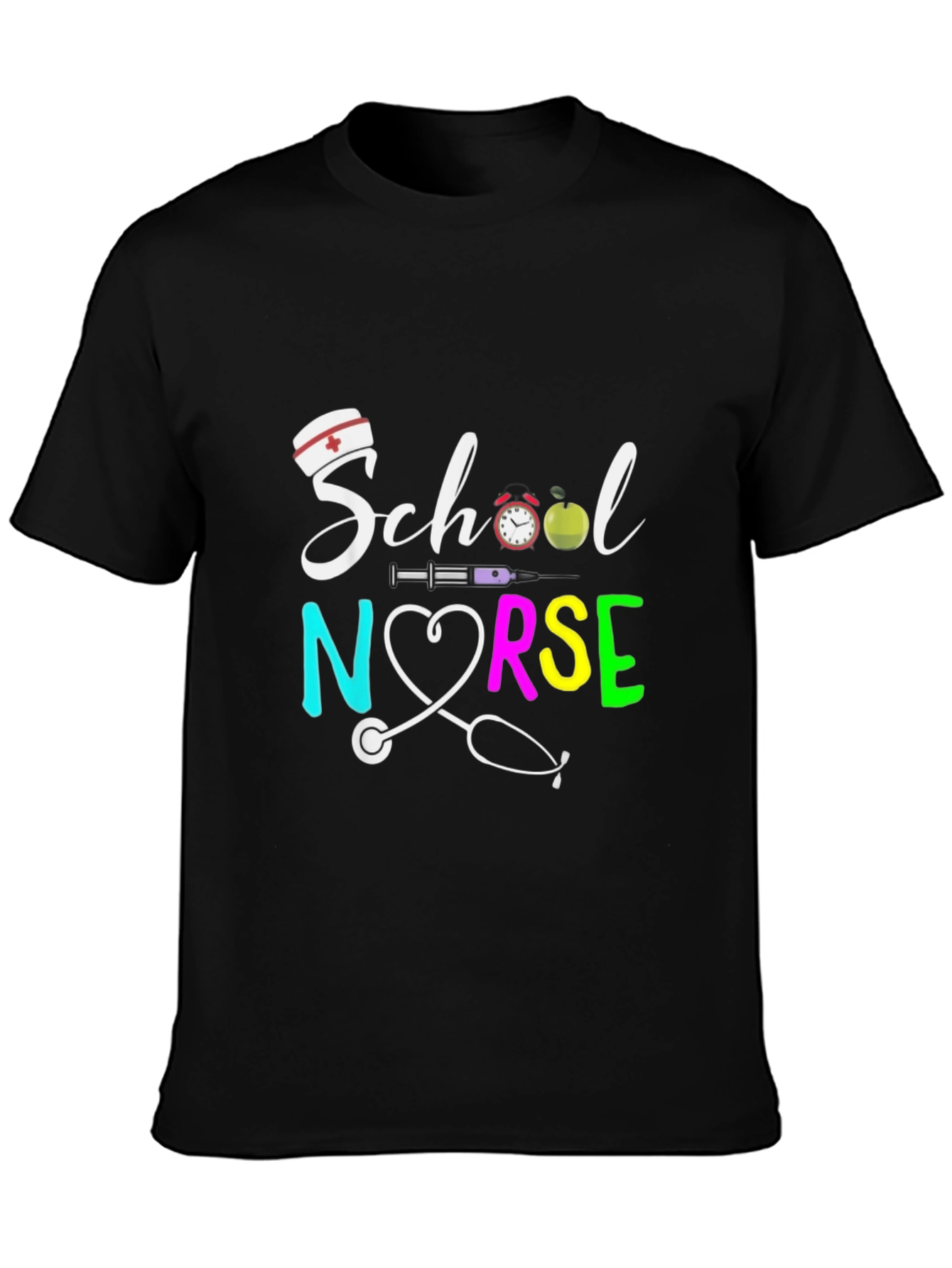 School Nurse Graphic T-Shirt