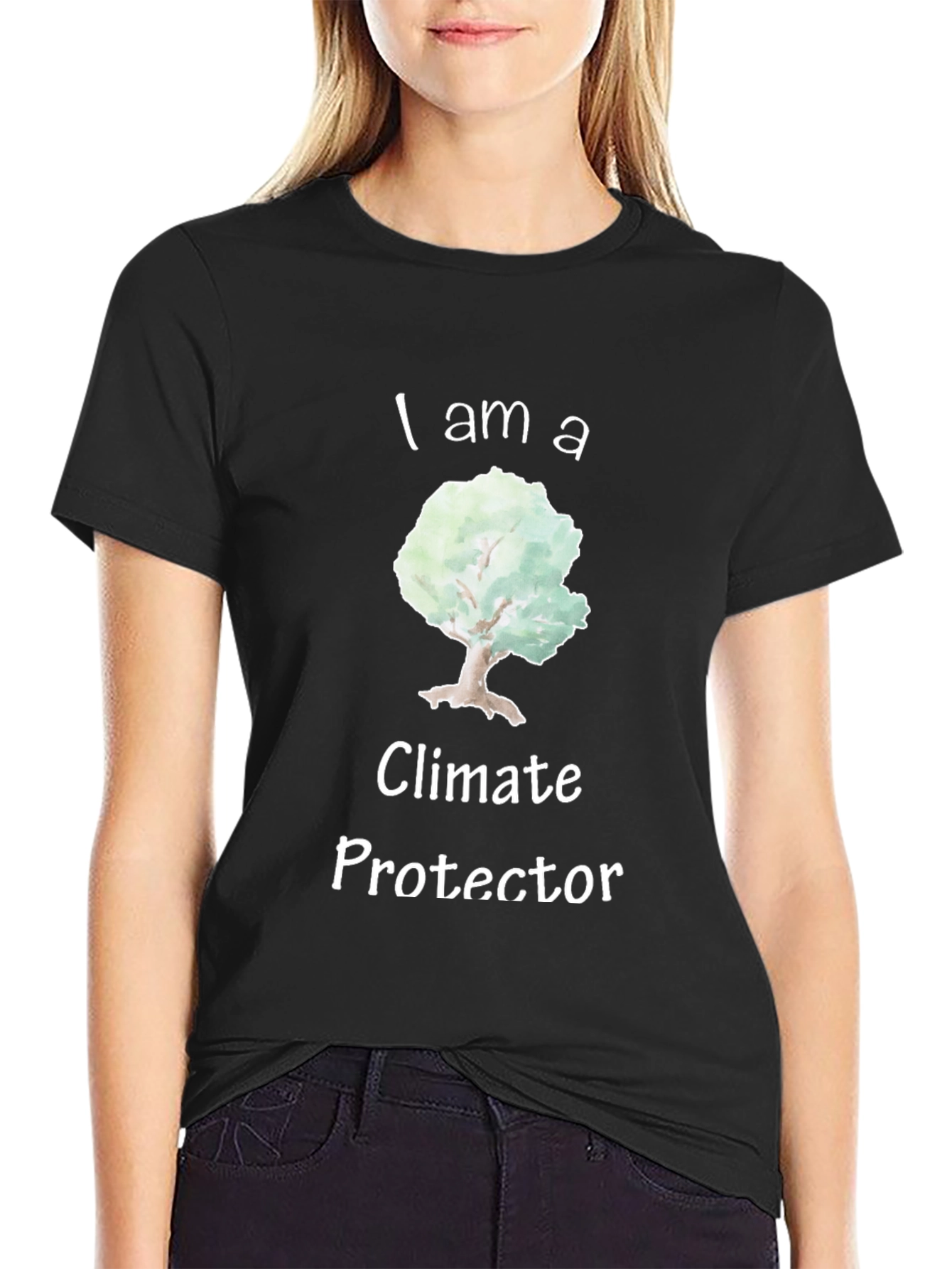 Eco-Friendly I am a Climate Protector Graphic T-Shirt