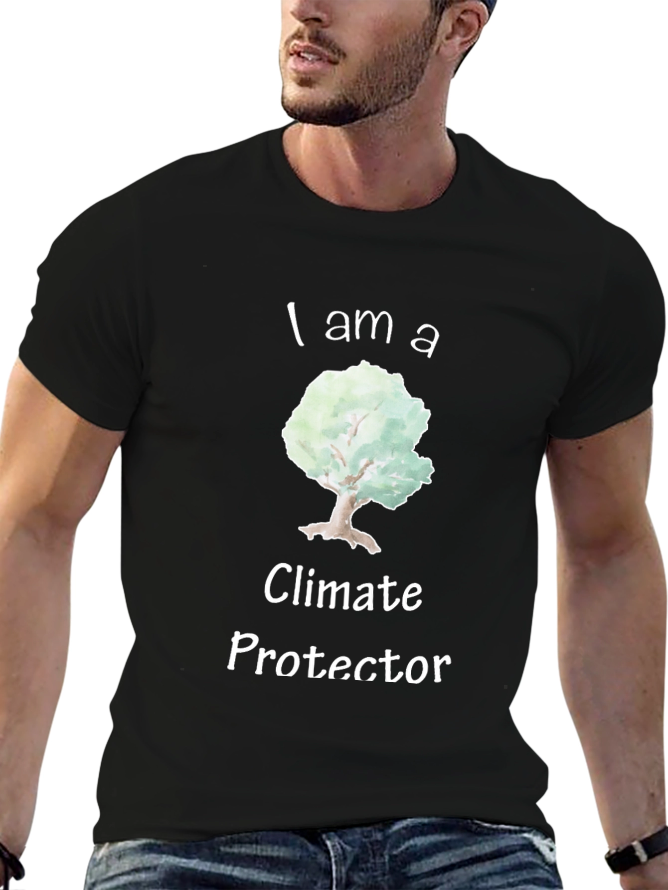 Eco-Friendly I am a Climate Protector Graphic T-Shirt