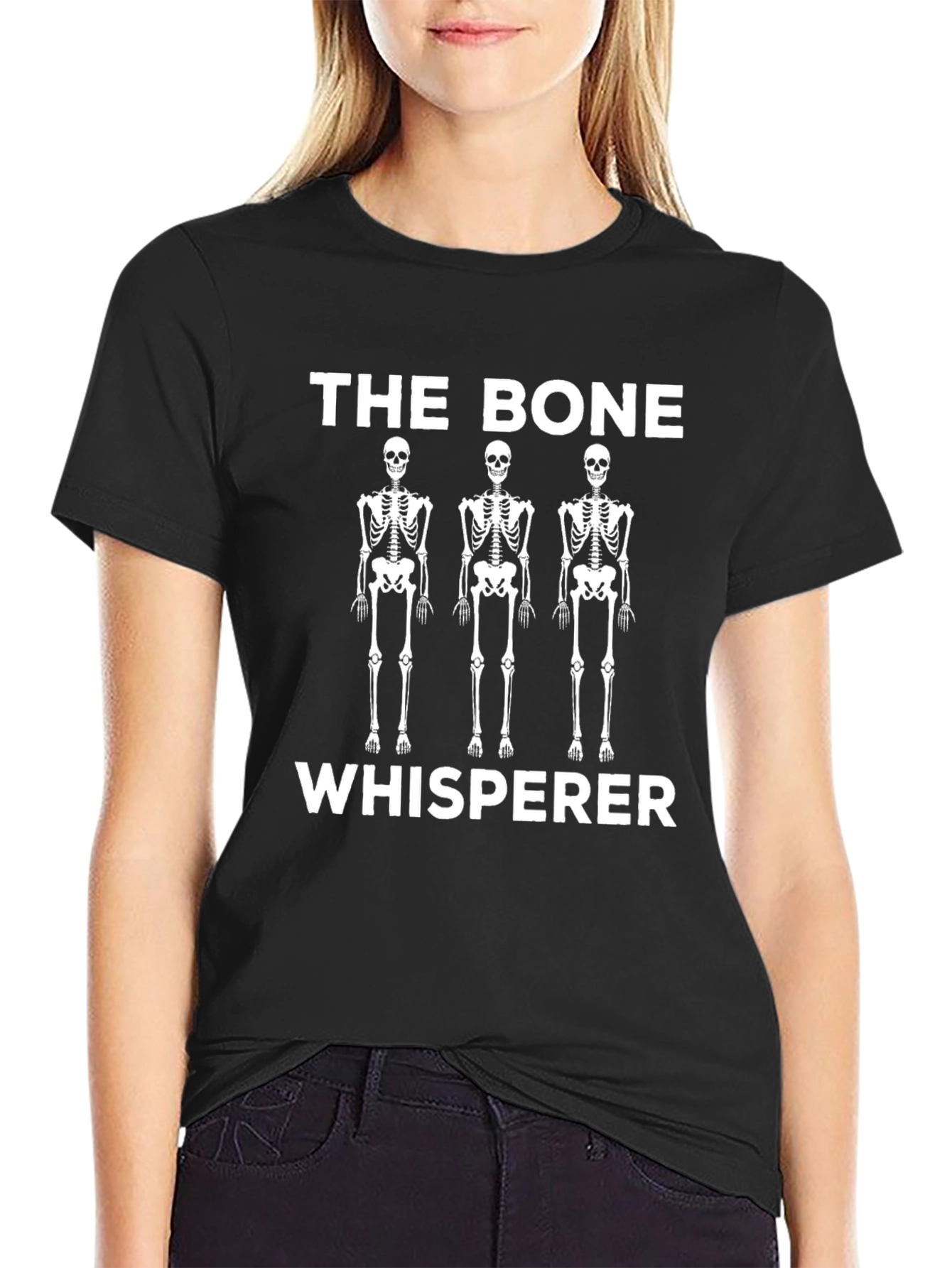 The Bone Whisperer Skeleton Graphic Tee