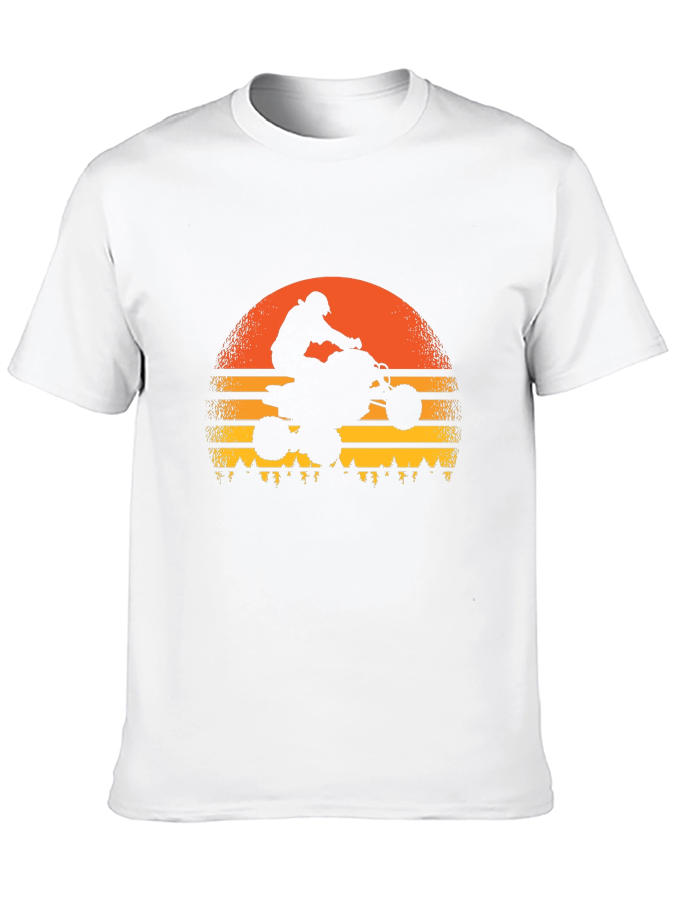 Sunset ATV Rider Graphic Tee - Black