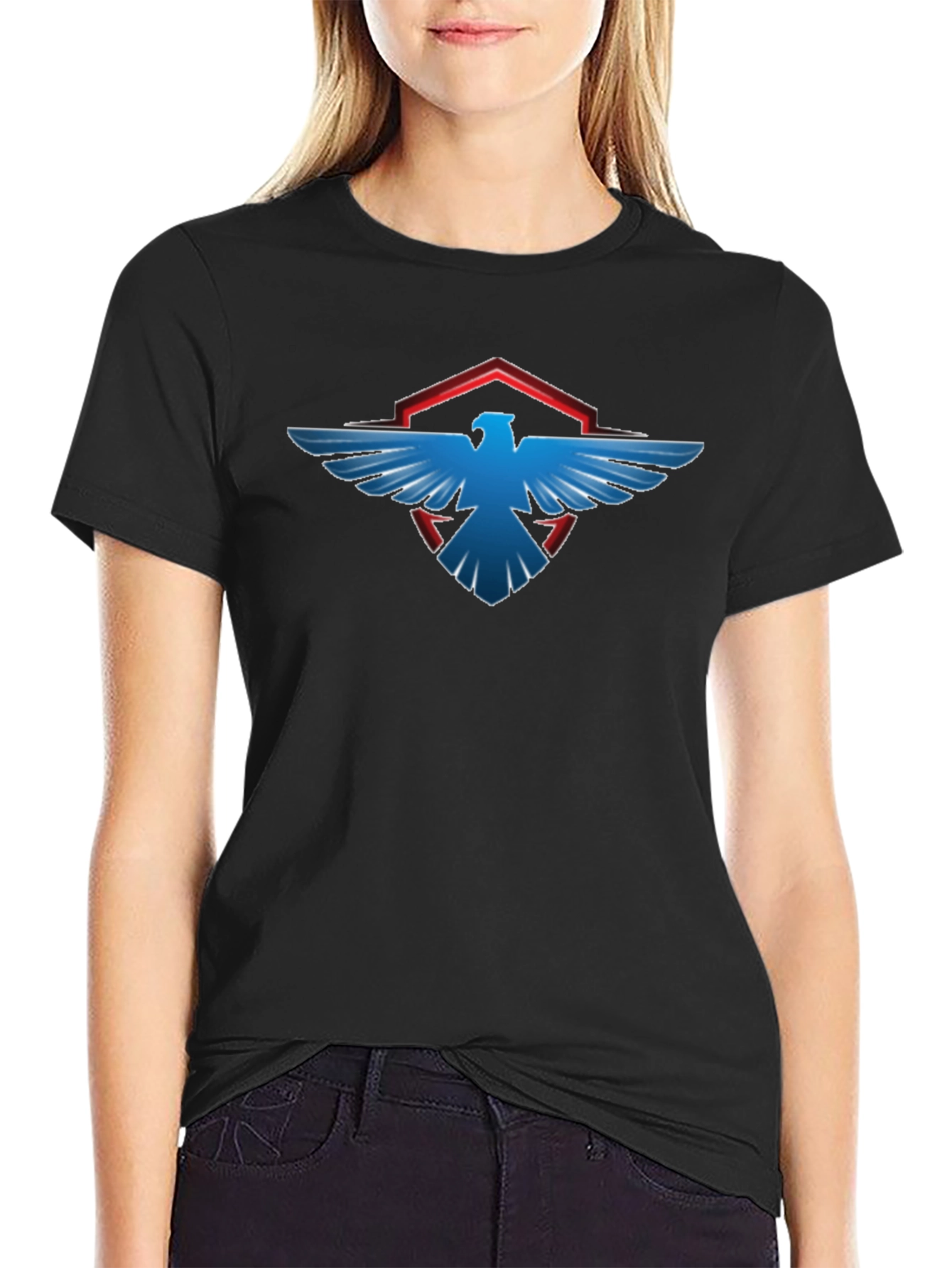 Bold Eagle Graphic Tee - Mens Black T-Shirt