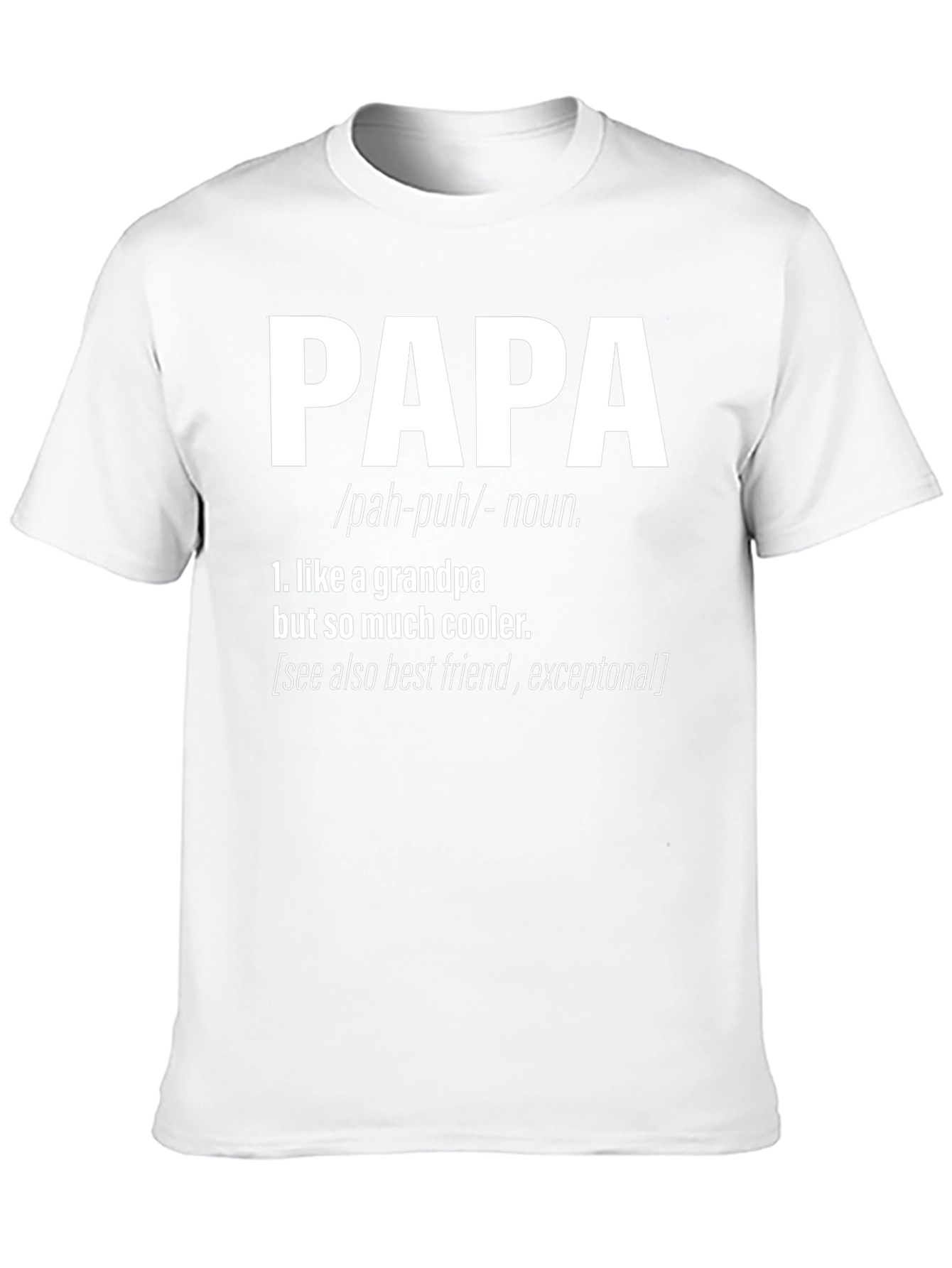 Cool Papa Definition T-Shirt: Grandpa But Cooler