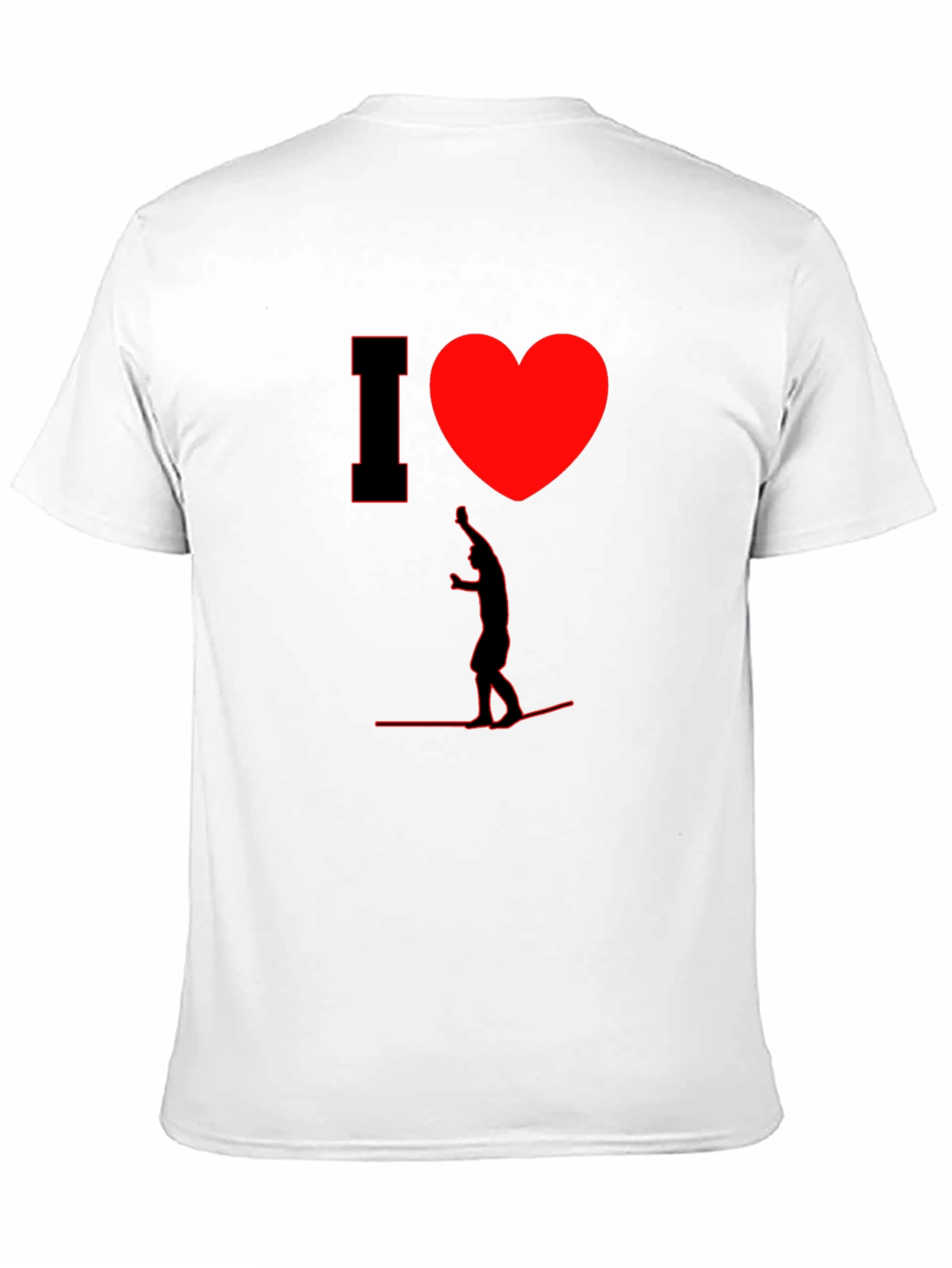 I Heart Wakeboarding Mens T-Shirt