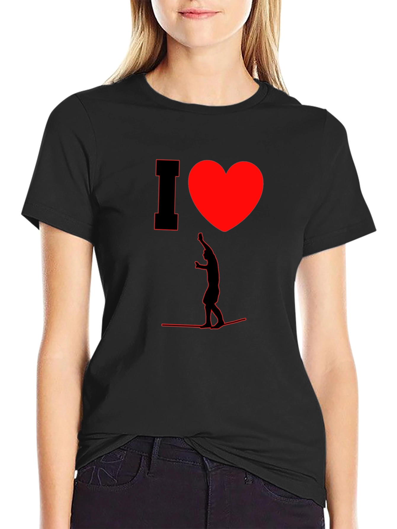 I Heart Wakeboarding Mens T-Shirt