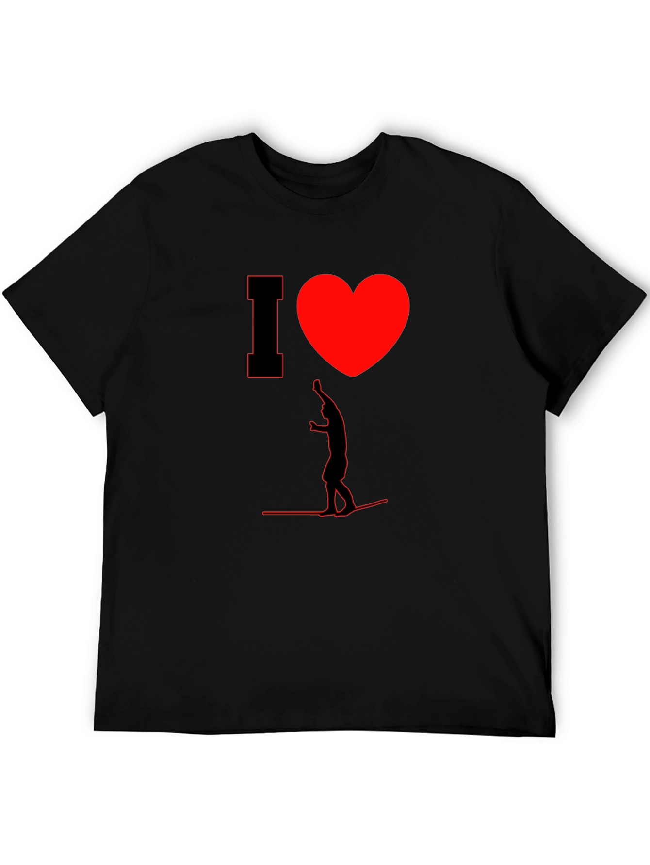 I Heart Wakeboarding Mens T-Shirt