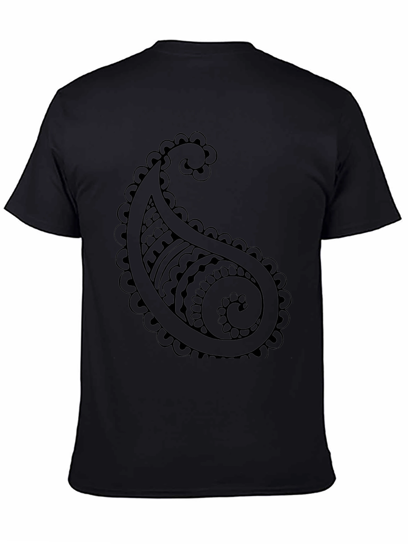 Paisley Graphic Black T-Shirt