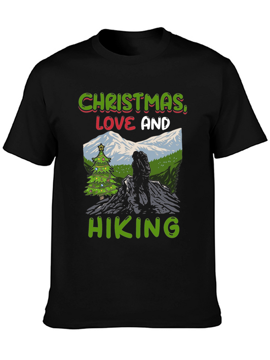 Christmas Love Hiking T-Shirt