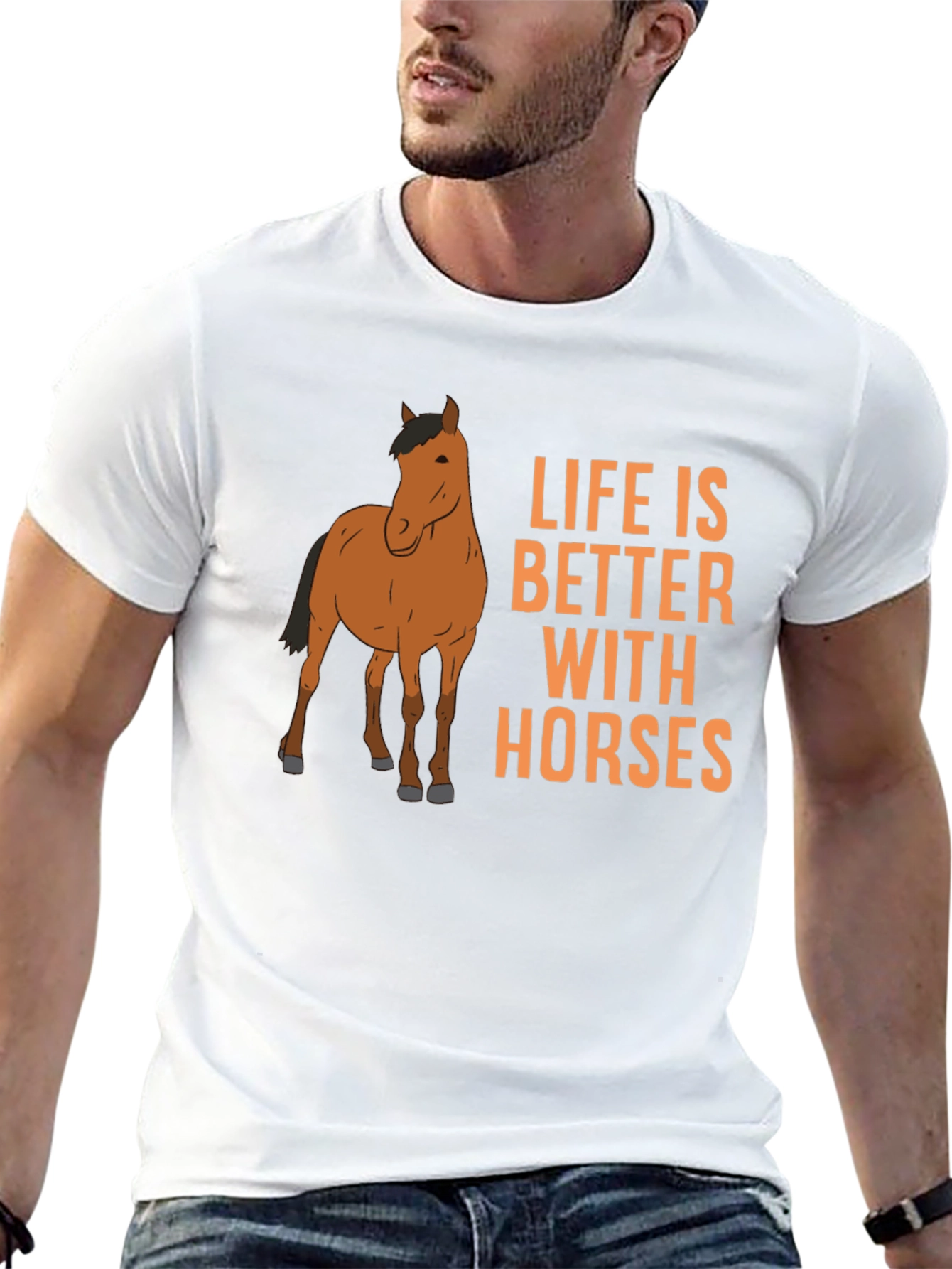 Life is Better with Horses Graphic T-Shirt