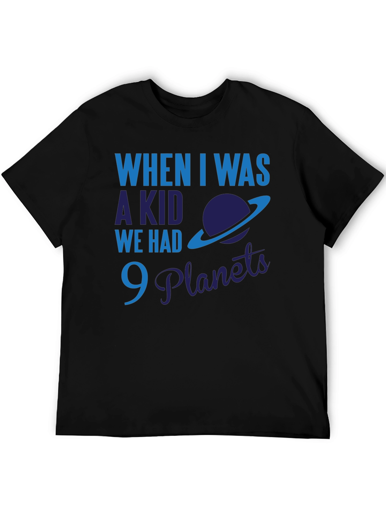 9 Planets Funny Astronomy Graphic Tee