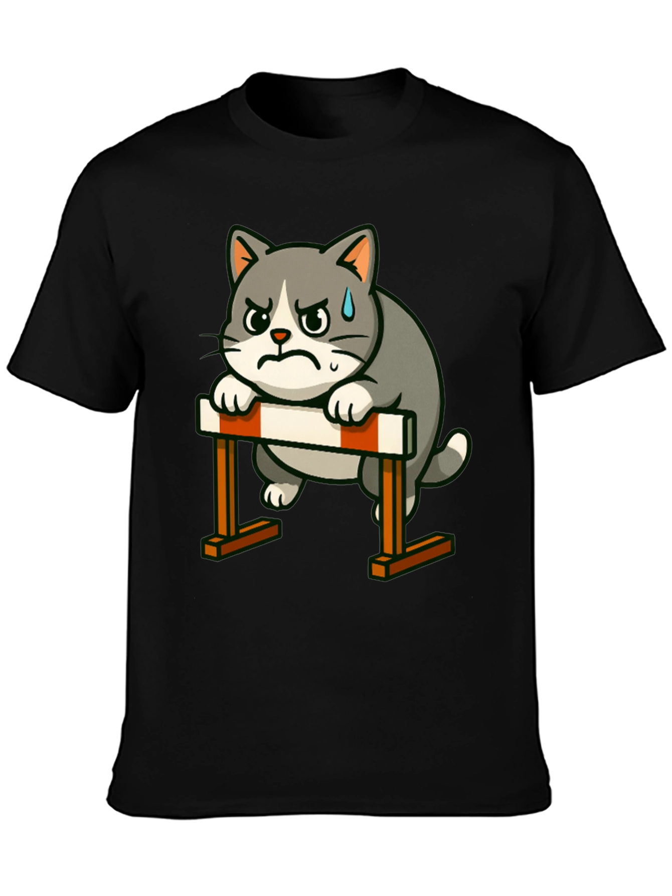 Cat Hurdler Graphic T-Shirt