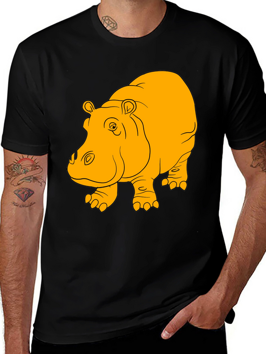 Hippo Graphic T-Shirt - Black