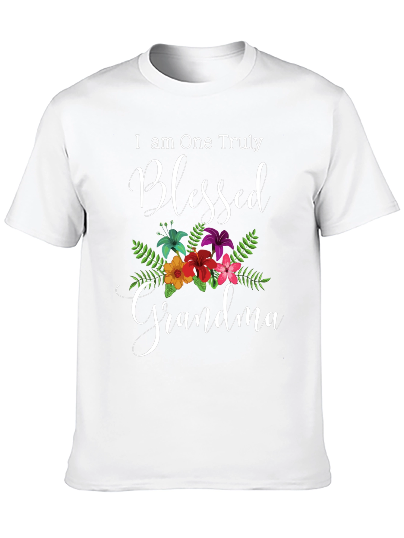 Blessed Grandma T-Shirt - Floral Design