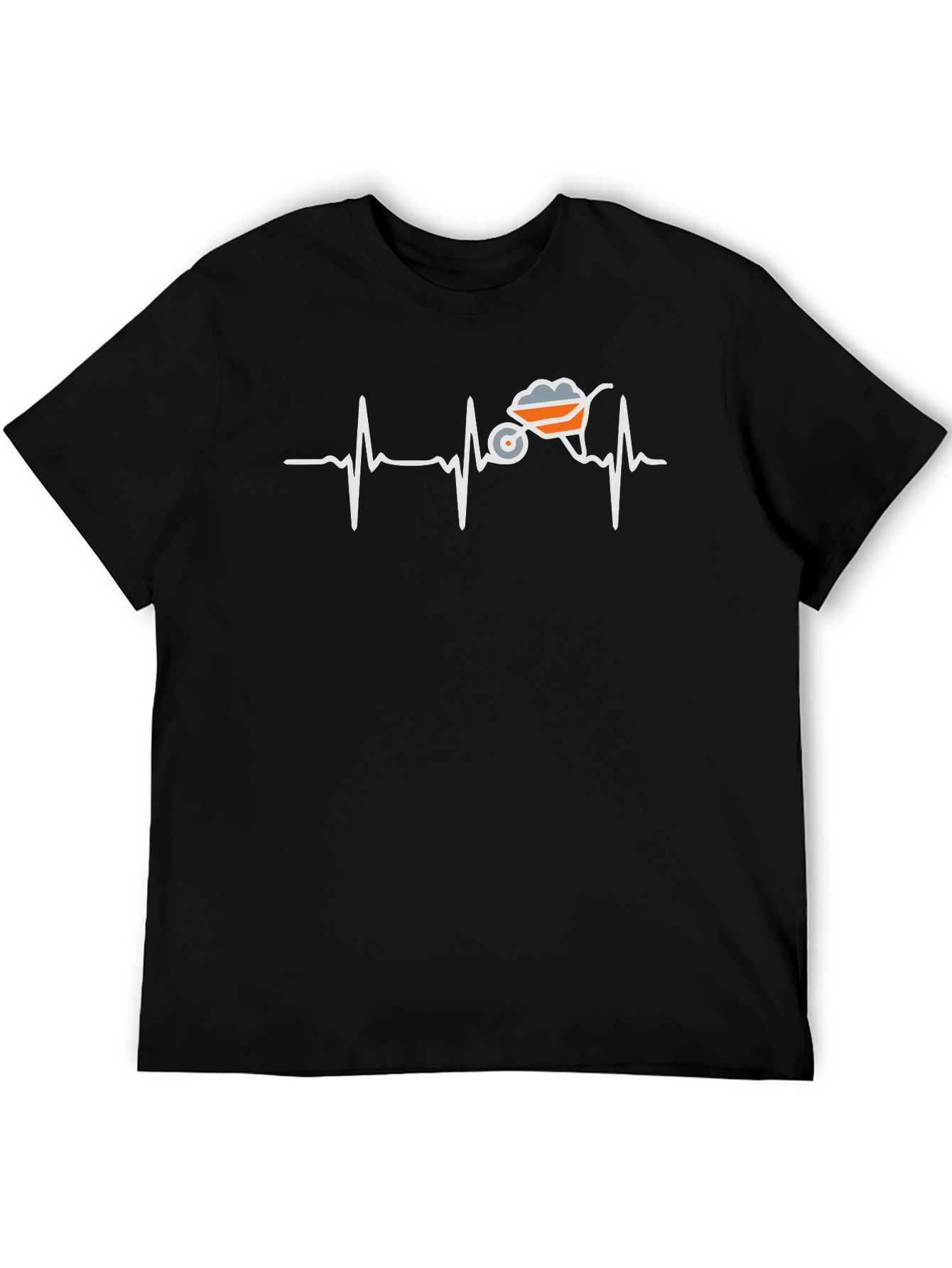 Gardeners Heartbeat T-Shirt - Wheelbarrow Design