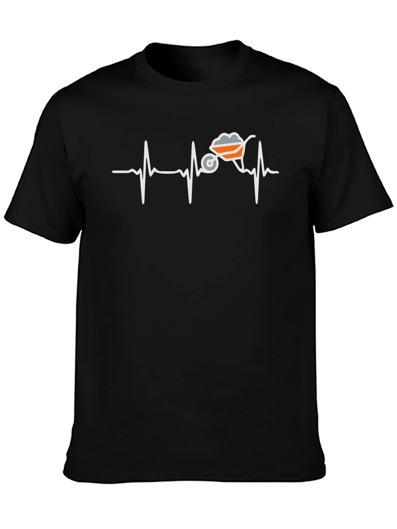 Gardeners Heartbeat T-Shirt - Wheelbarrow Design
