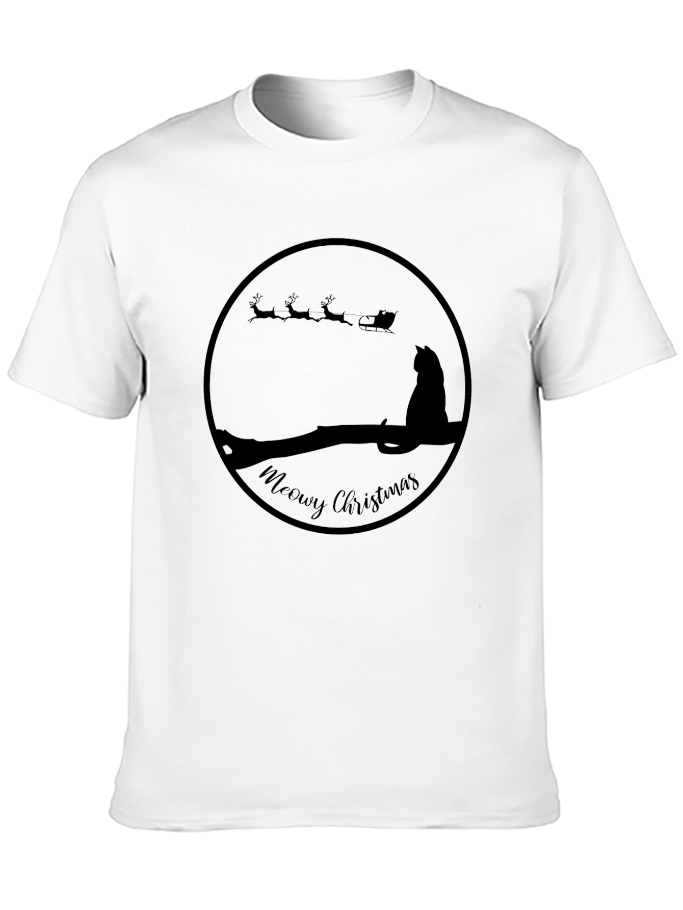 Meowy Christmas Cat T-Shirt