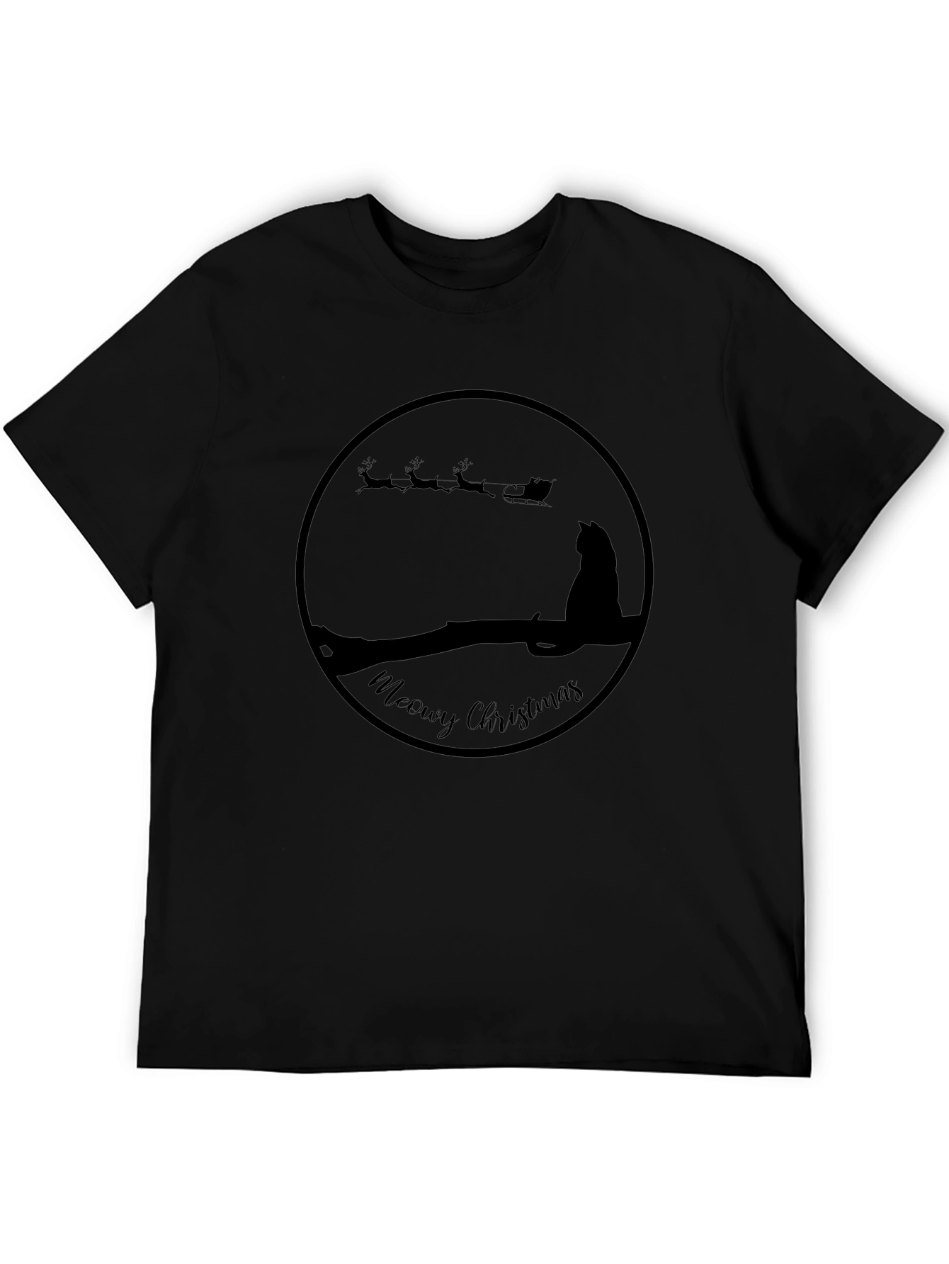 Meowy Christmas Cat T-Shirt