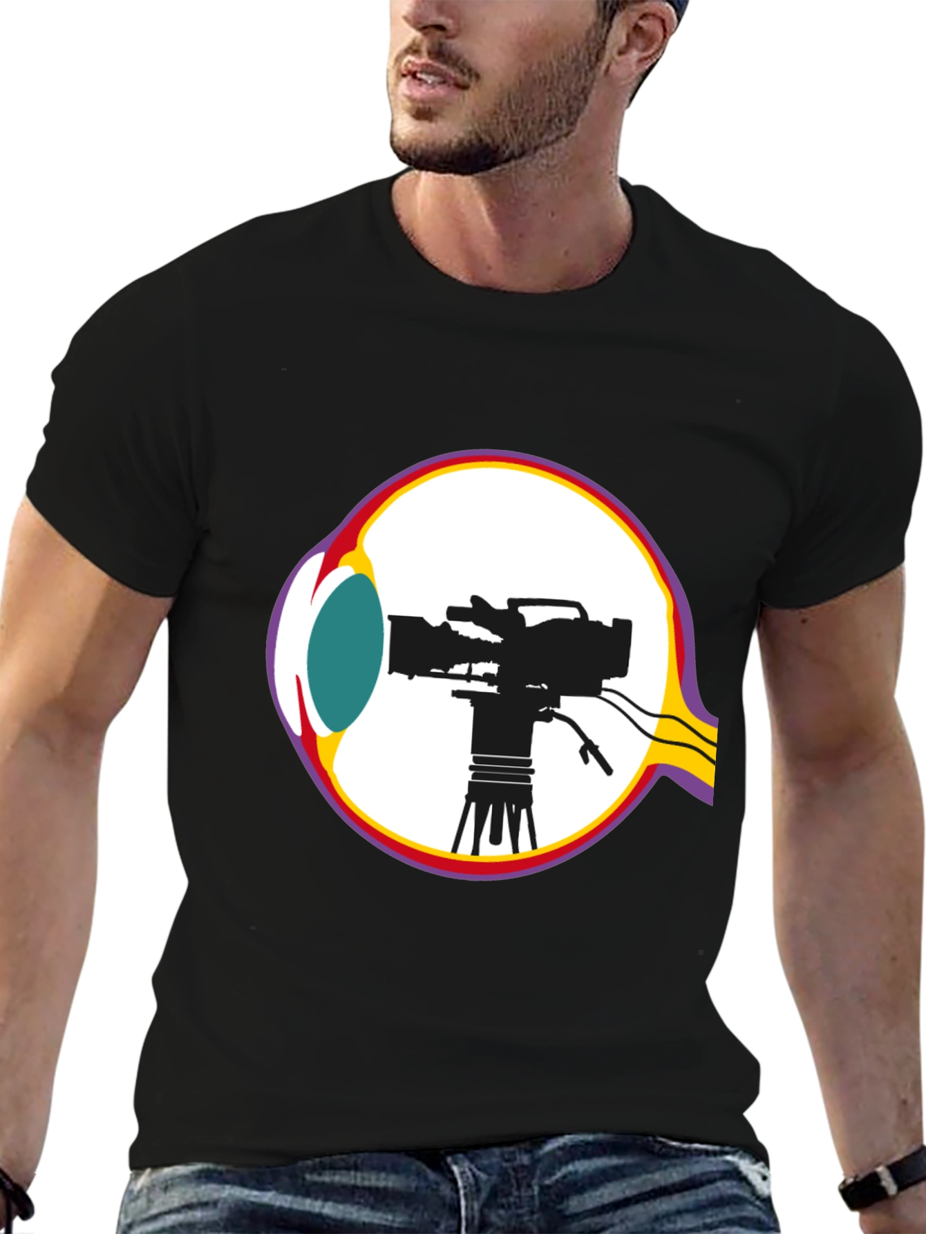 Eye Camera Black T-Shirt