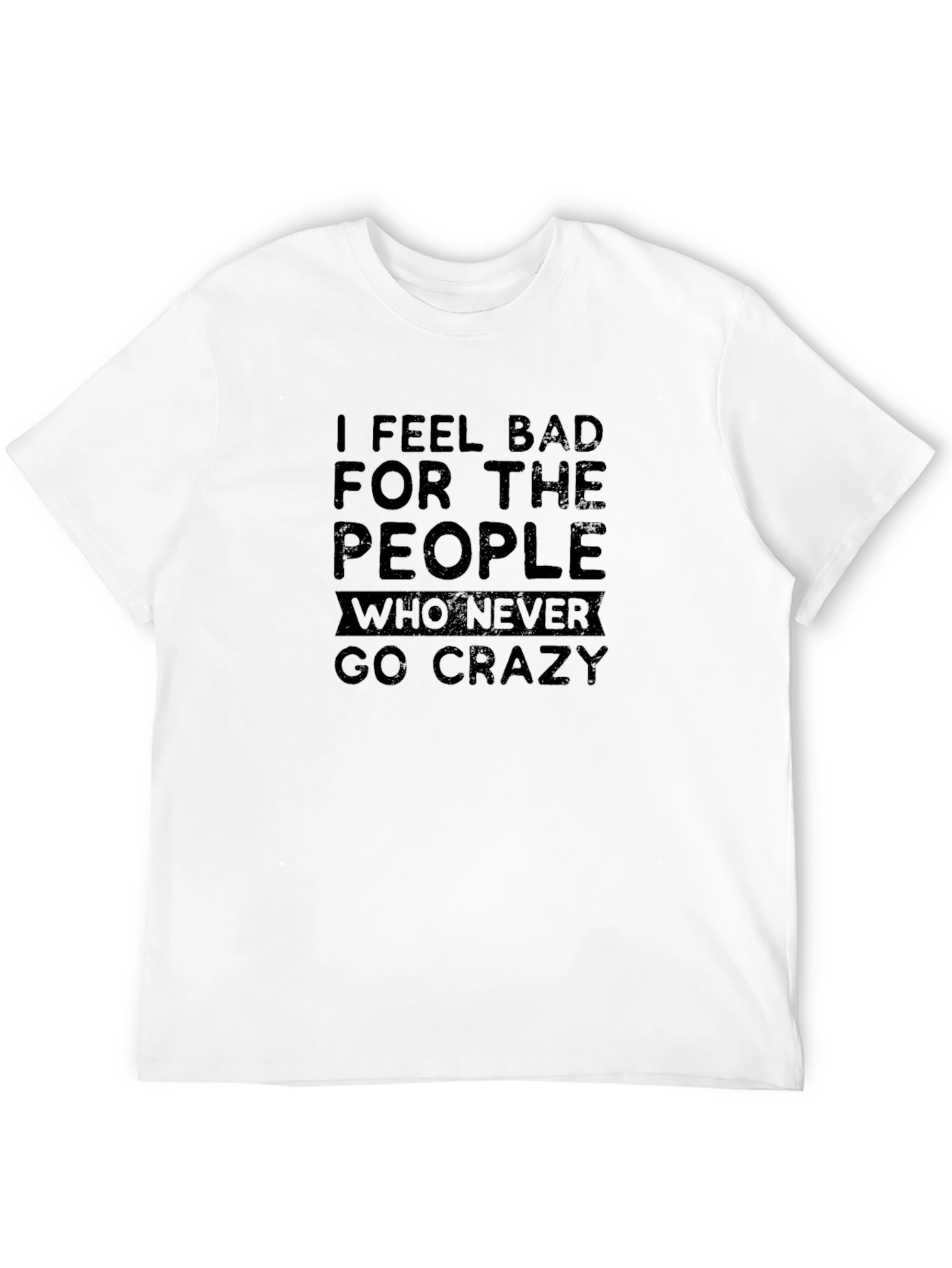 Crazy People Graphic Tee - Black