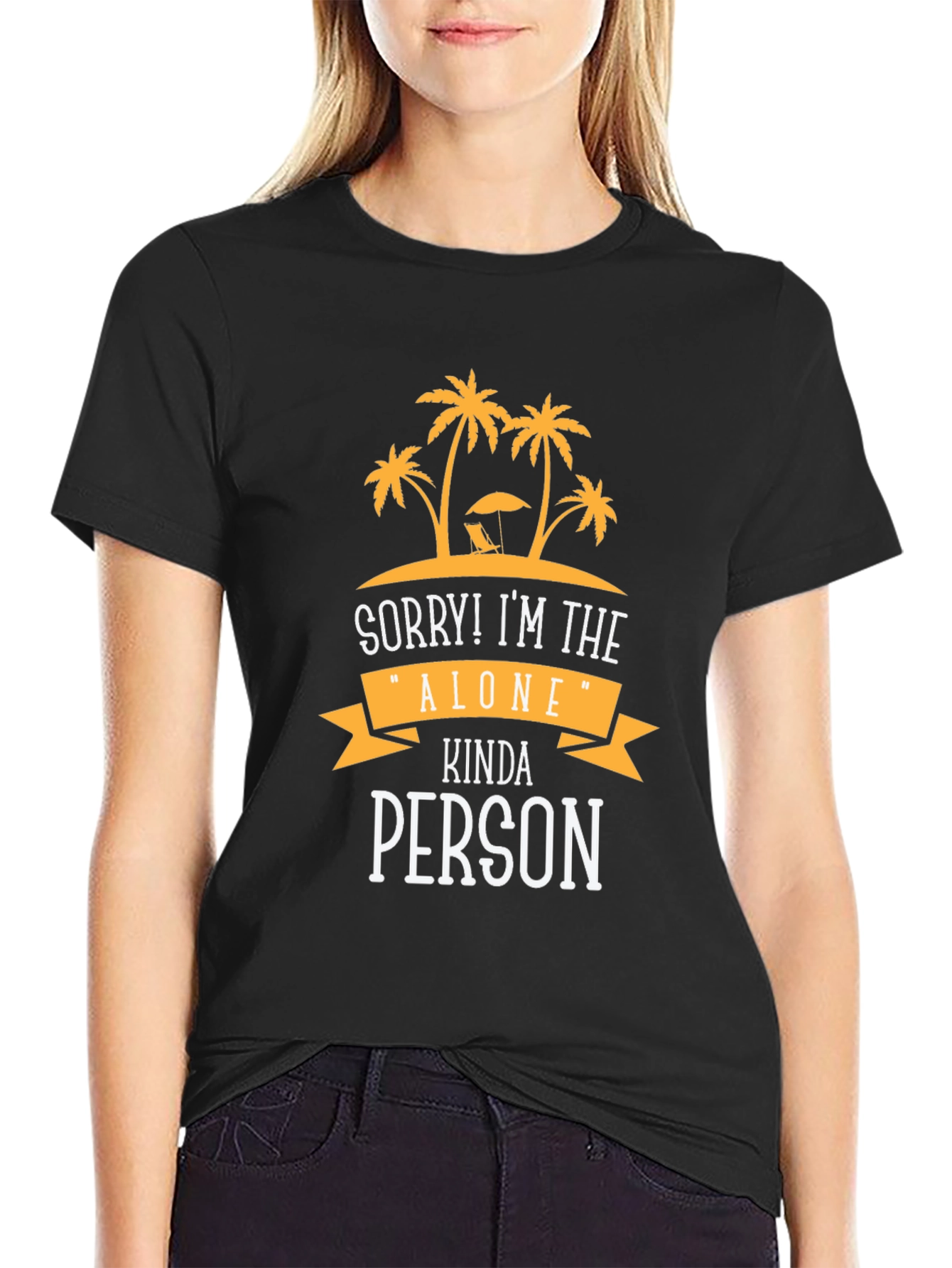Alone Kinda Person Graphic Tee - Beach Vibes