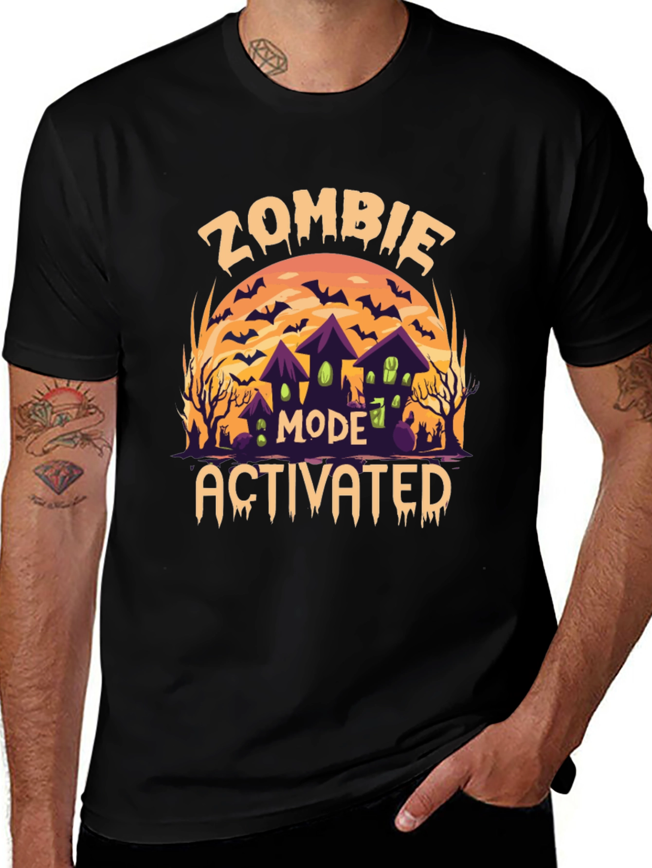 Zombie Mode Activated Halloween T-Shirt