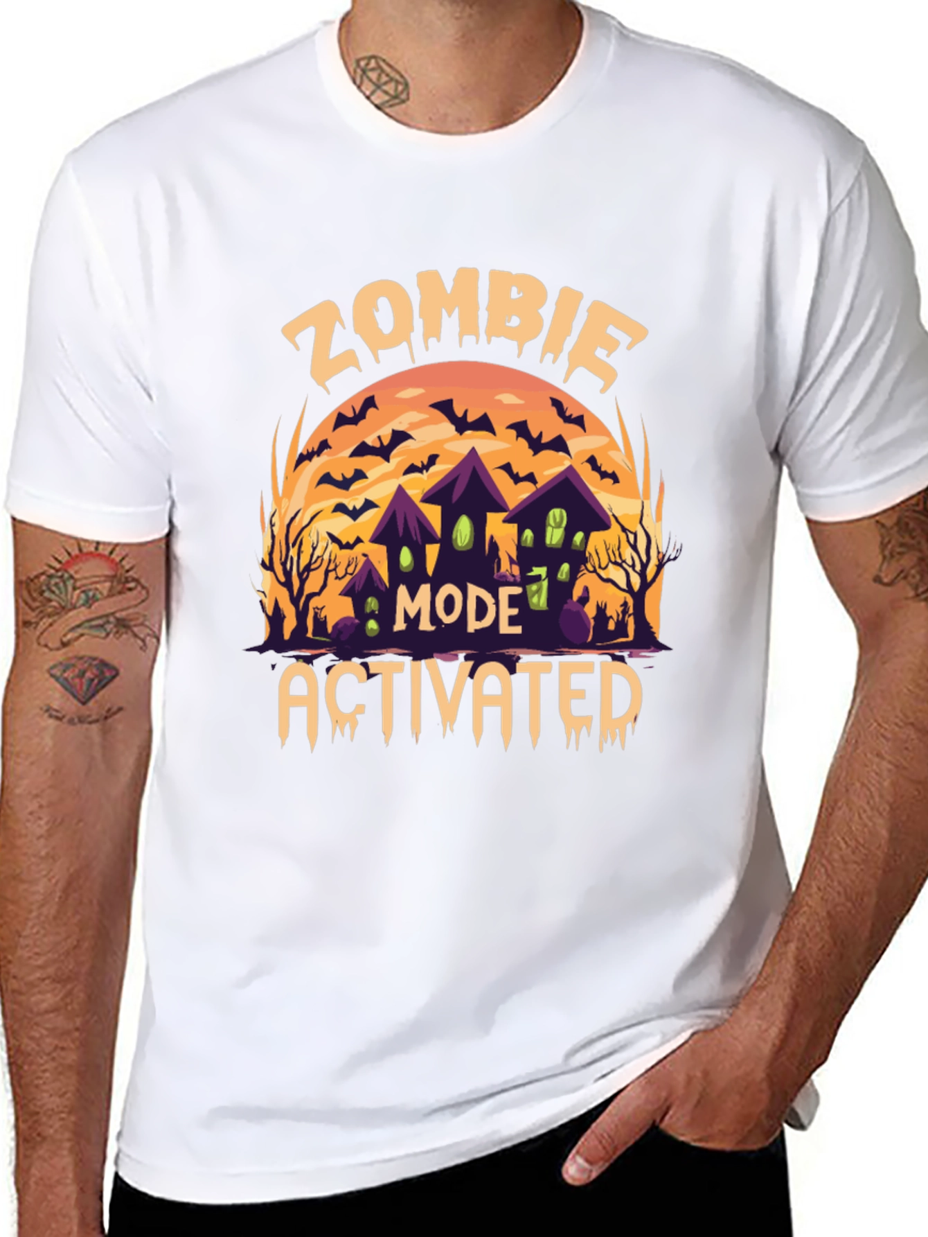 Zombie Mode Activated Halloween T-Shirt