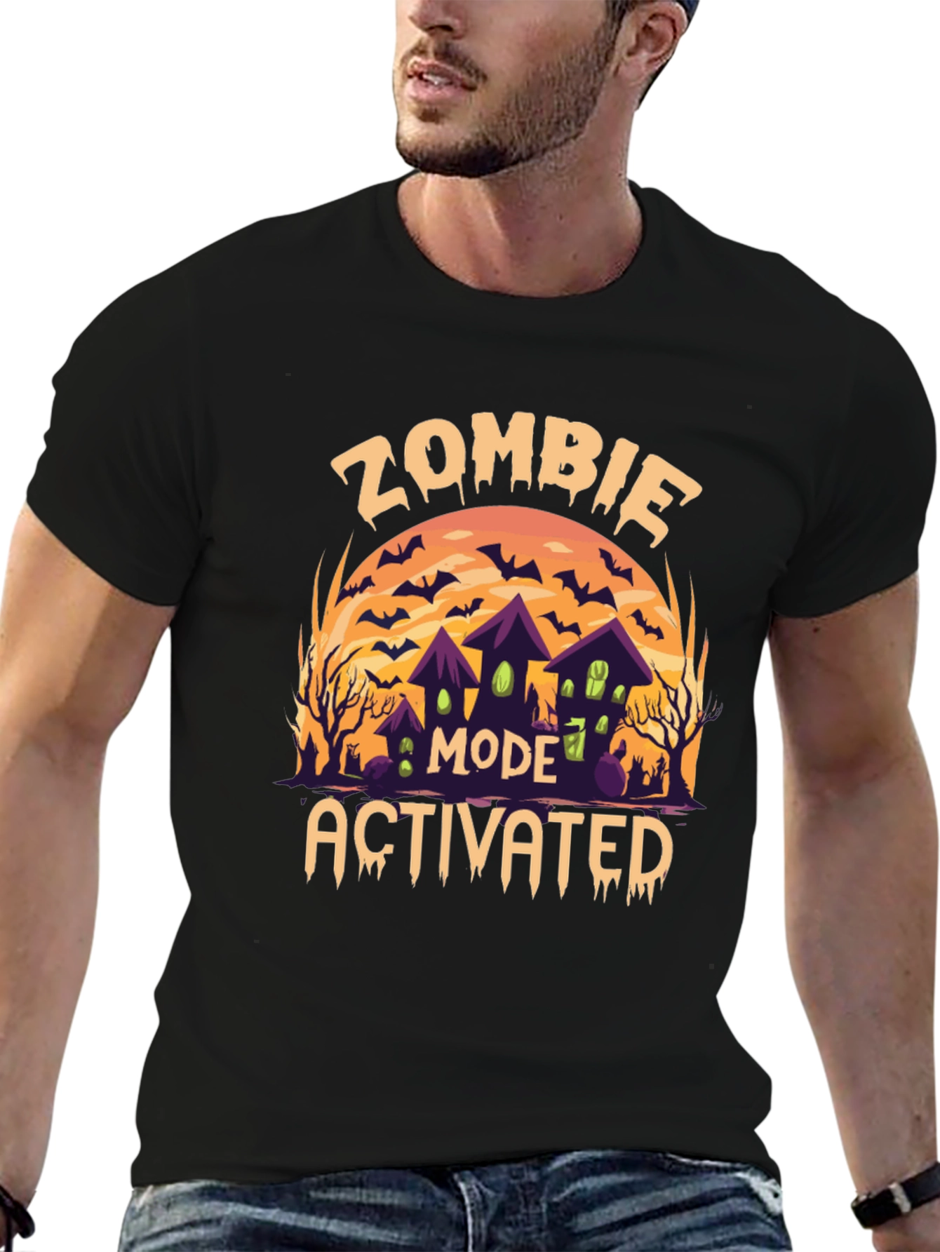 Zombie Mode Activated Halloween T-Shirt